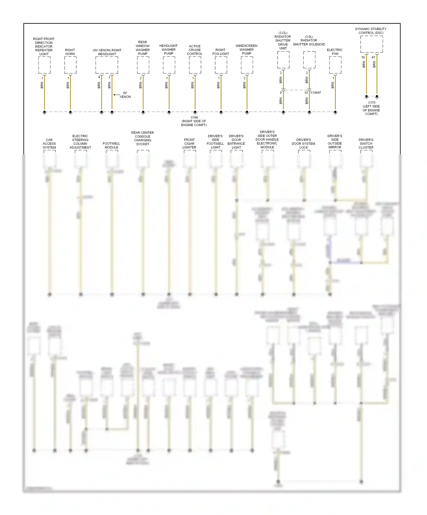 BMW 1 series E81/E82/E87/E88 facelift 2 (2011-2014) driver's switch cluster wiring diagram  (1 of 6)