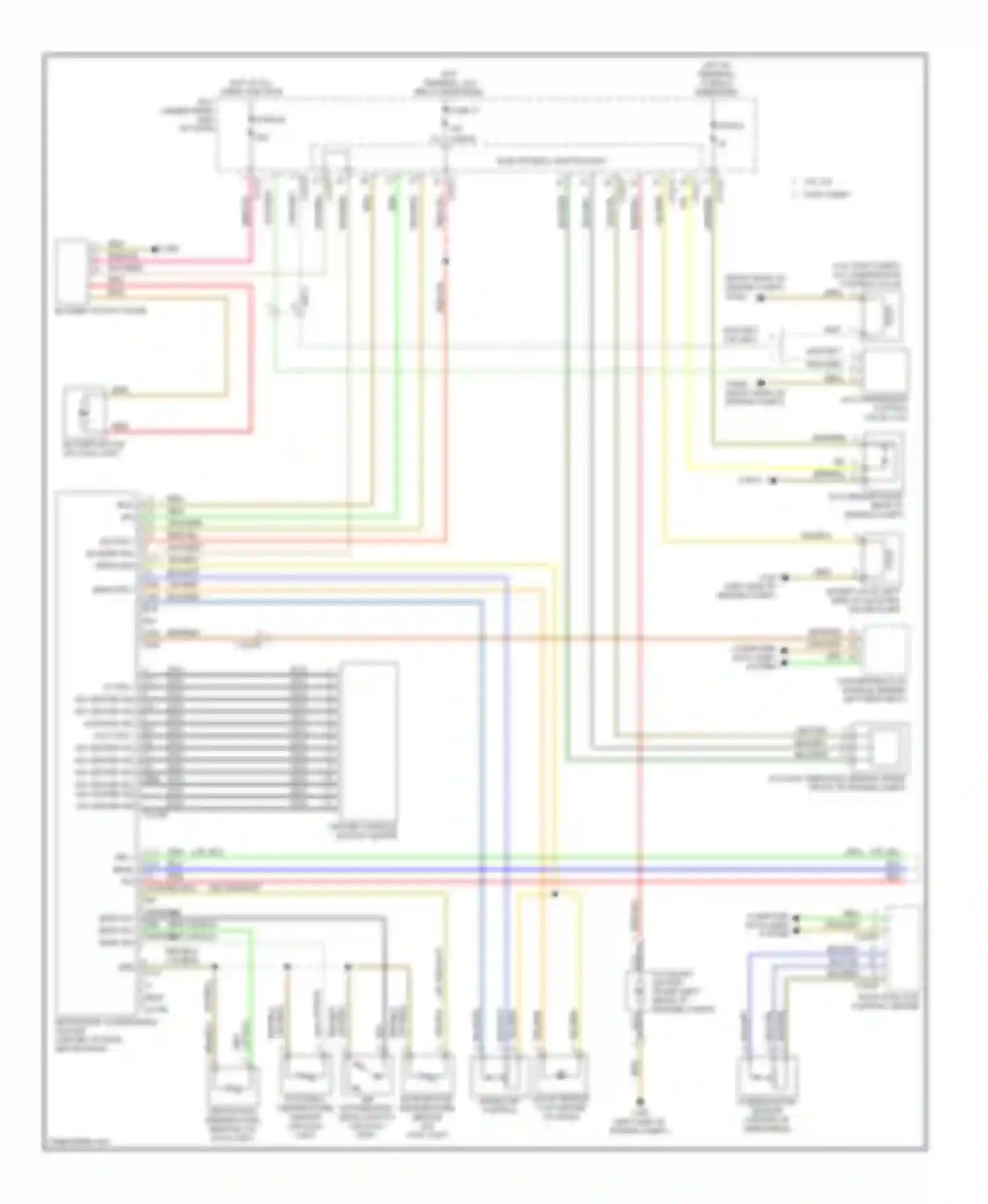 Wiring diagram hot w/ terminal 15 relay energized for BMW 1 series E81/E82/E87/E88 facelift 2 (2011-2014) (1 of 6)