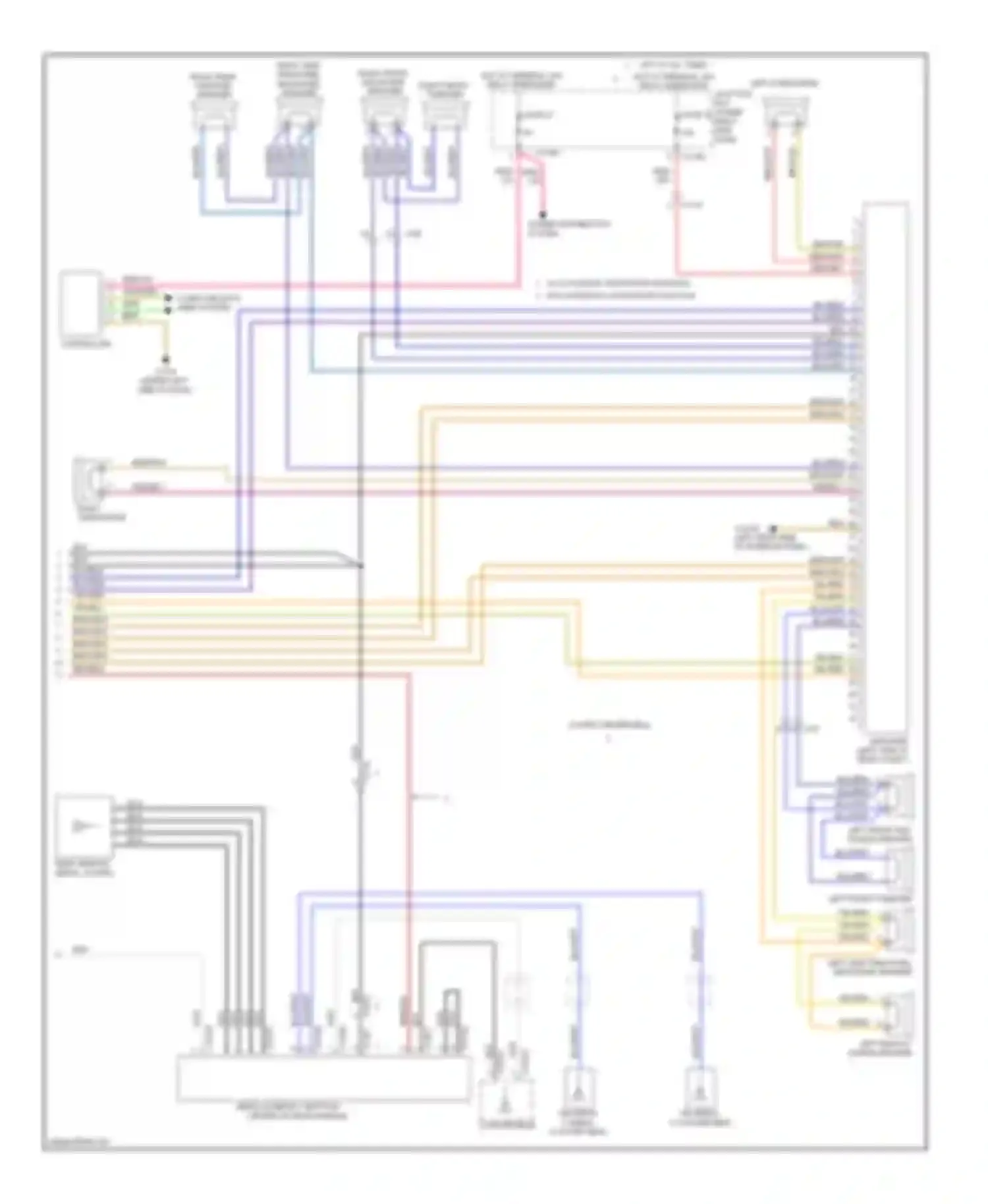 Wiring diagram junction box (under right side of for BMW 1 series E81/E82/E87/E88 facelift 2 (2011-2014) (1 of 2)