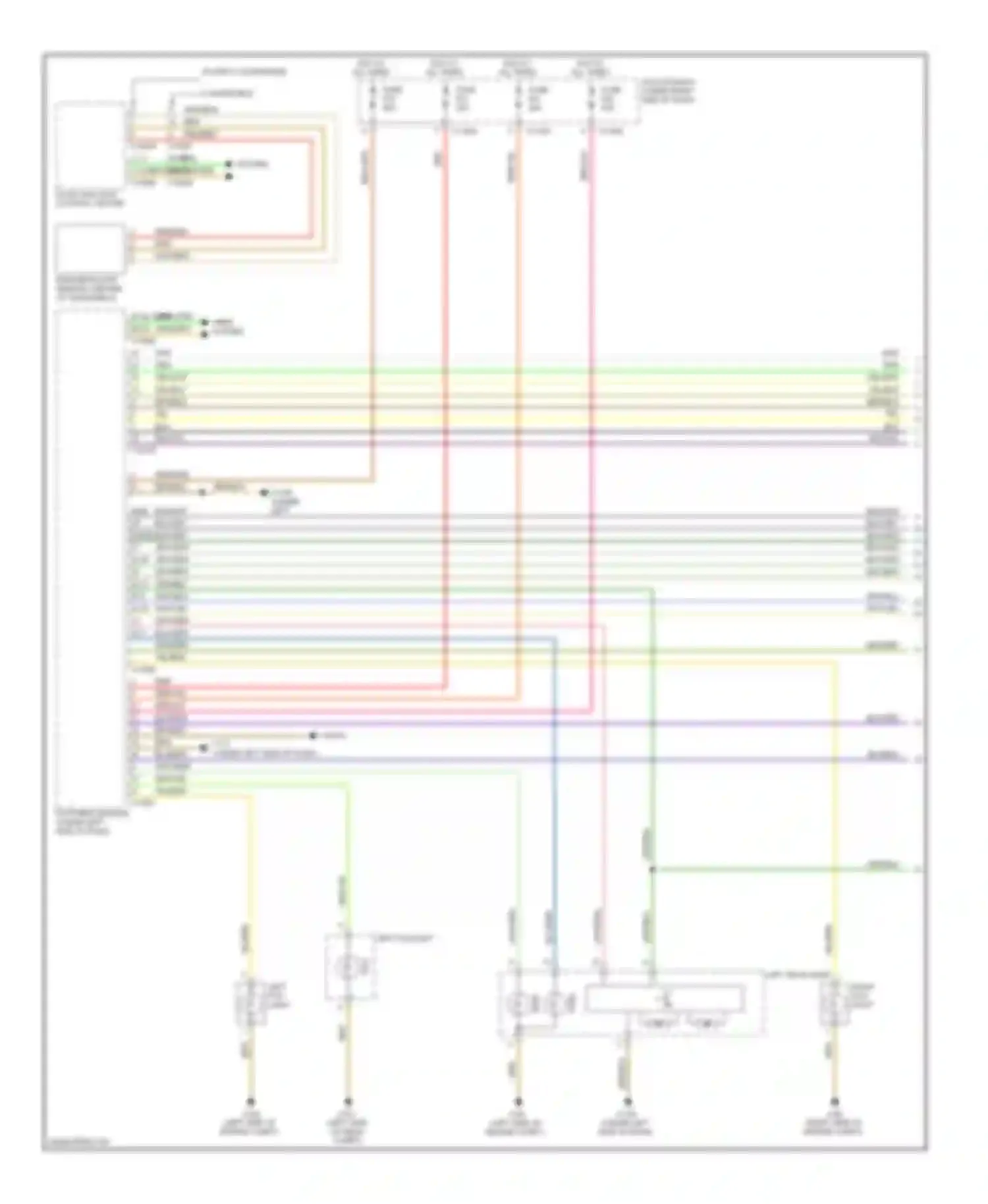 Wiring diagram left fog light for BMW 1 series E81/E82/E87/E88 facelift 2 (2011-2014) (1 of 4)