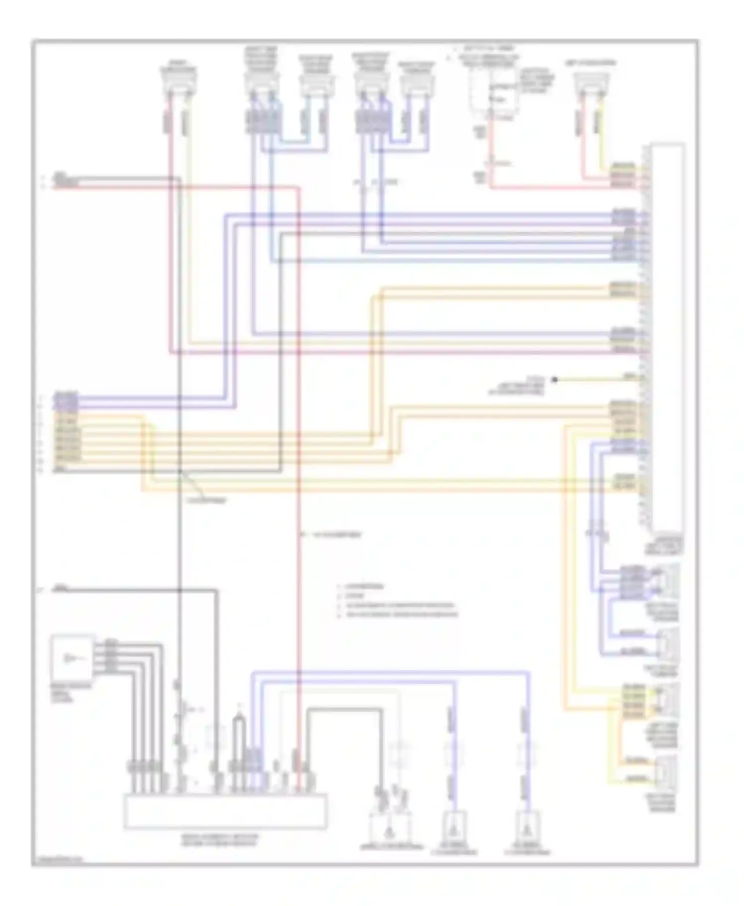 Wiring diagram left side trim panel for BMW 1 series E81/E82/E87/E88 facelift 2 (2011-2014) (1 of 1)
