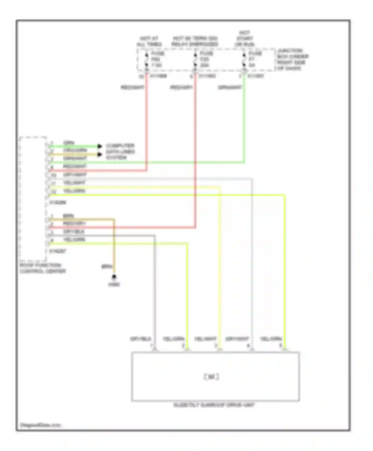 Wiring diagram org/grn for BMW 1 series E81/E82/E87/E88 facelift 2 (2011-2014) (40 of 43)