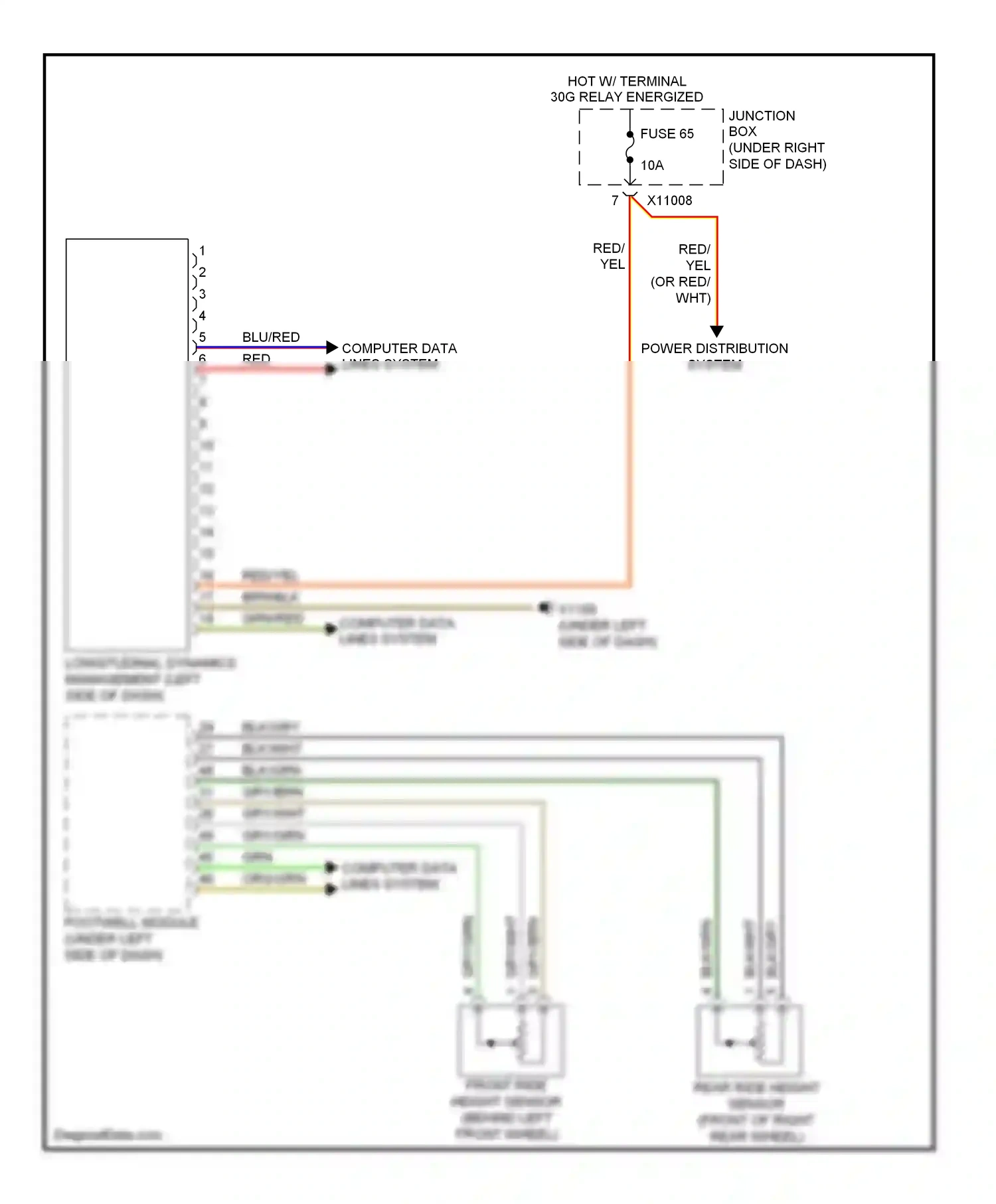 BMW 1 series E81/E82/E87/E88 facelift 2 (2011-2014) red/yel wiring diagram  (10 of 36)