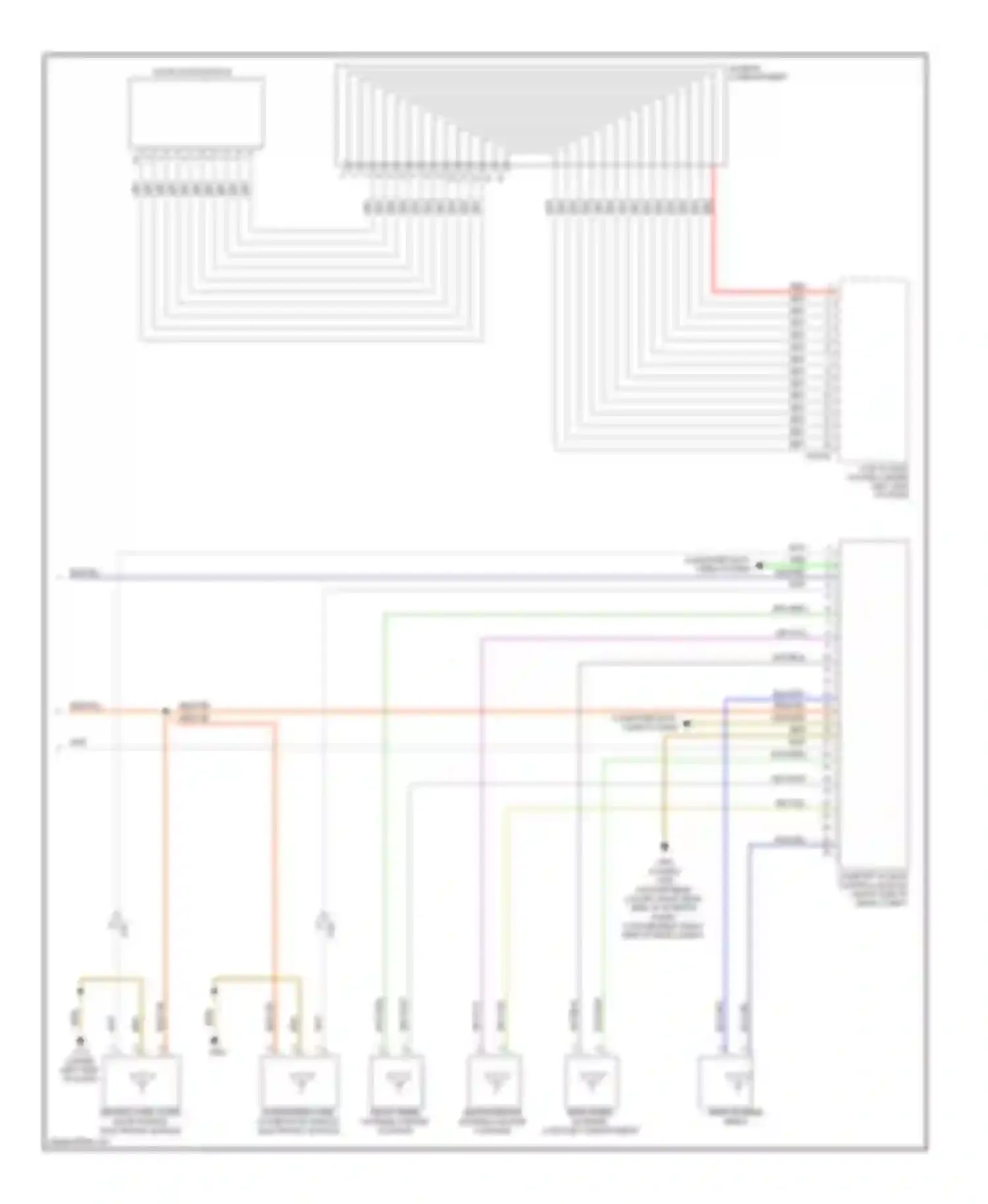 Wiring diagram slide-in compartment for BMW 1 series E81/E82/E87/E88 facelift 2 (2011-2014) (1 of 1)
