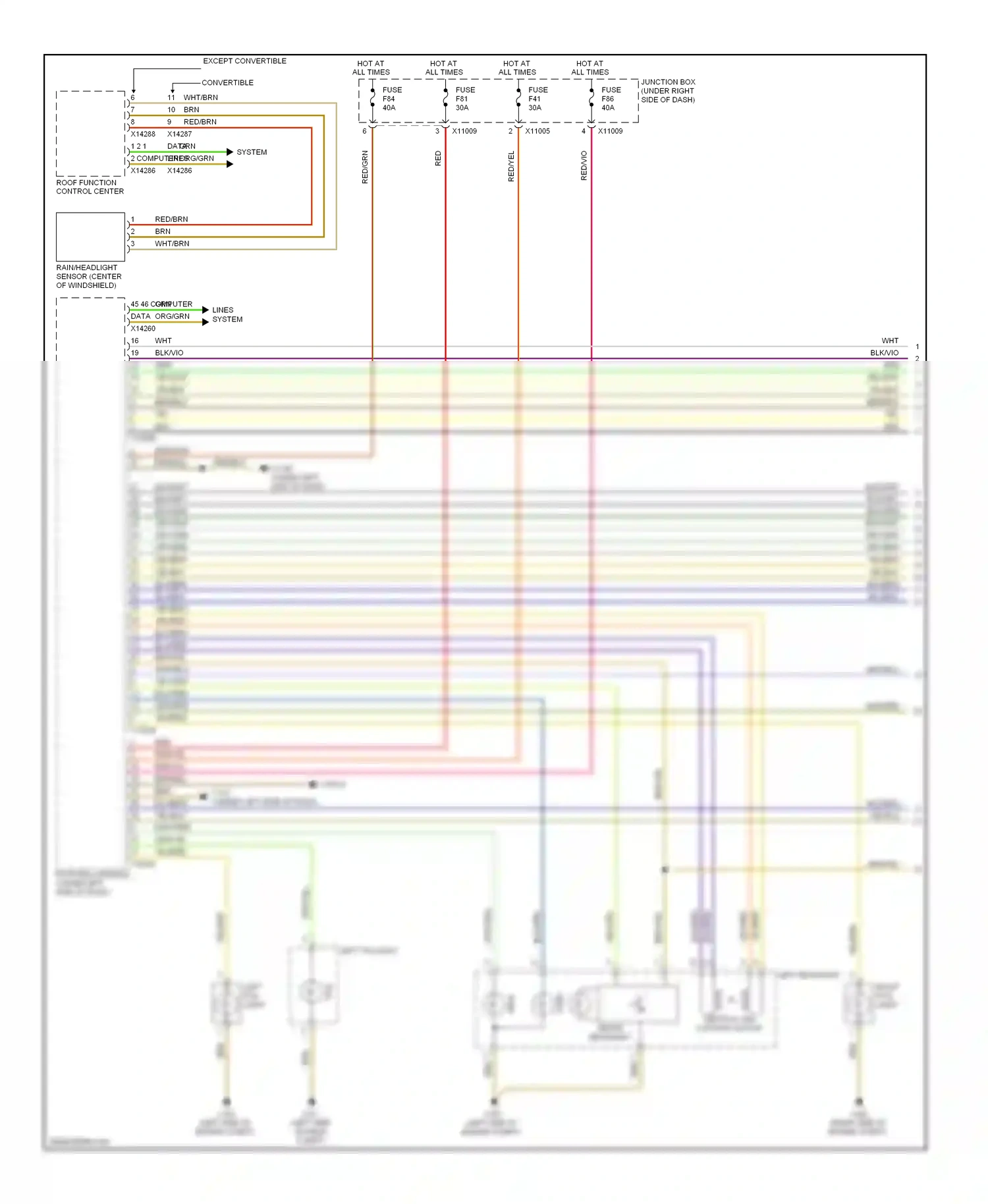 BMW 1 series E81/E82/E87/E88 facelift 2 (2011-2014) wht/blu wiring diagram  (16 of 37)