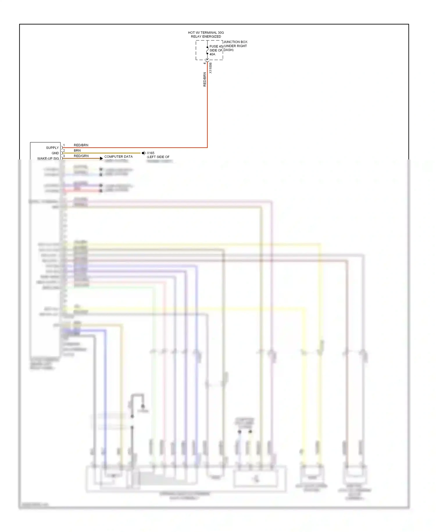 BMW 1 series E81/E82/E87/E88 facelift 2 (2011-2014) wht/blu wiring diagram  (1 of 37)