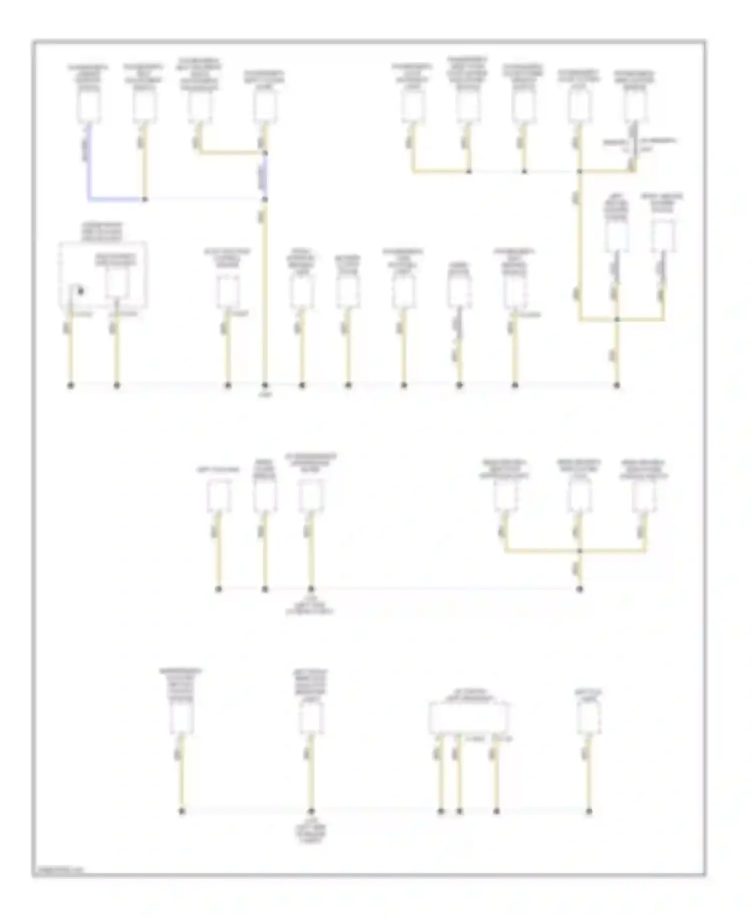 1 series BMW E81/E82/E87/E88 facelift (2007-2011): Ground distribution circuit (1 of 4)