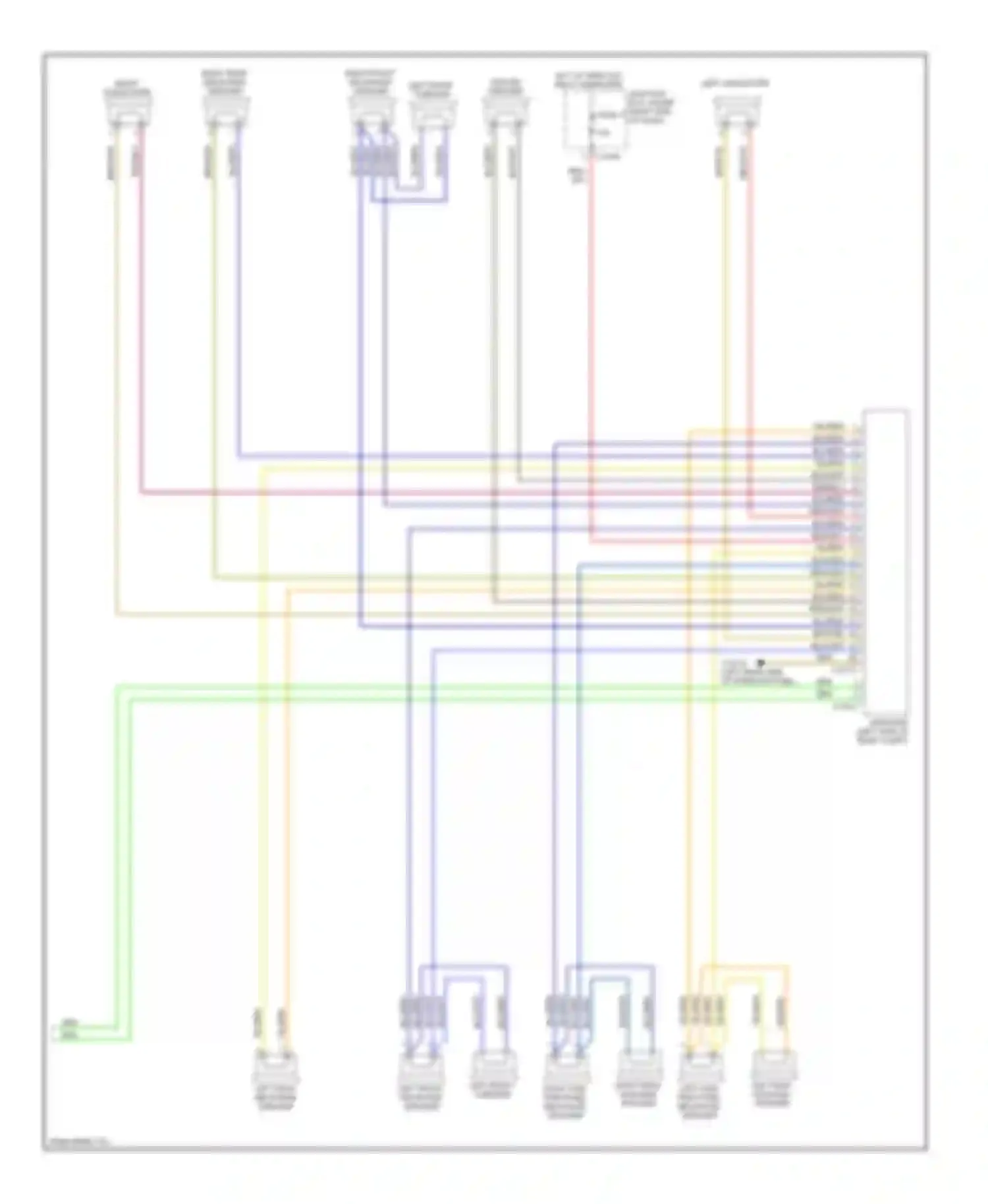 1 series BMW E81/E82/E87/E88 facelift (2007-2011): Navigation circuit, except convertible with car information computer, top hifi radio (2 of 2)