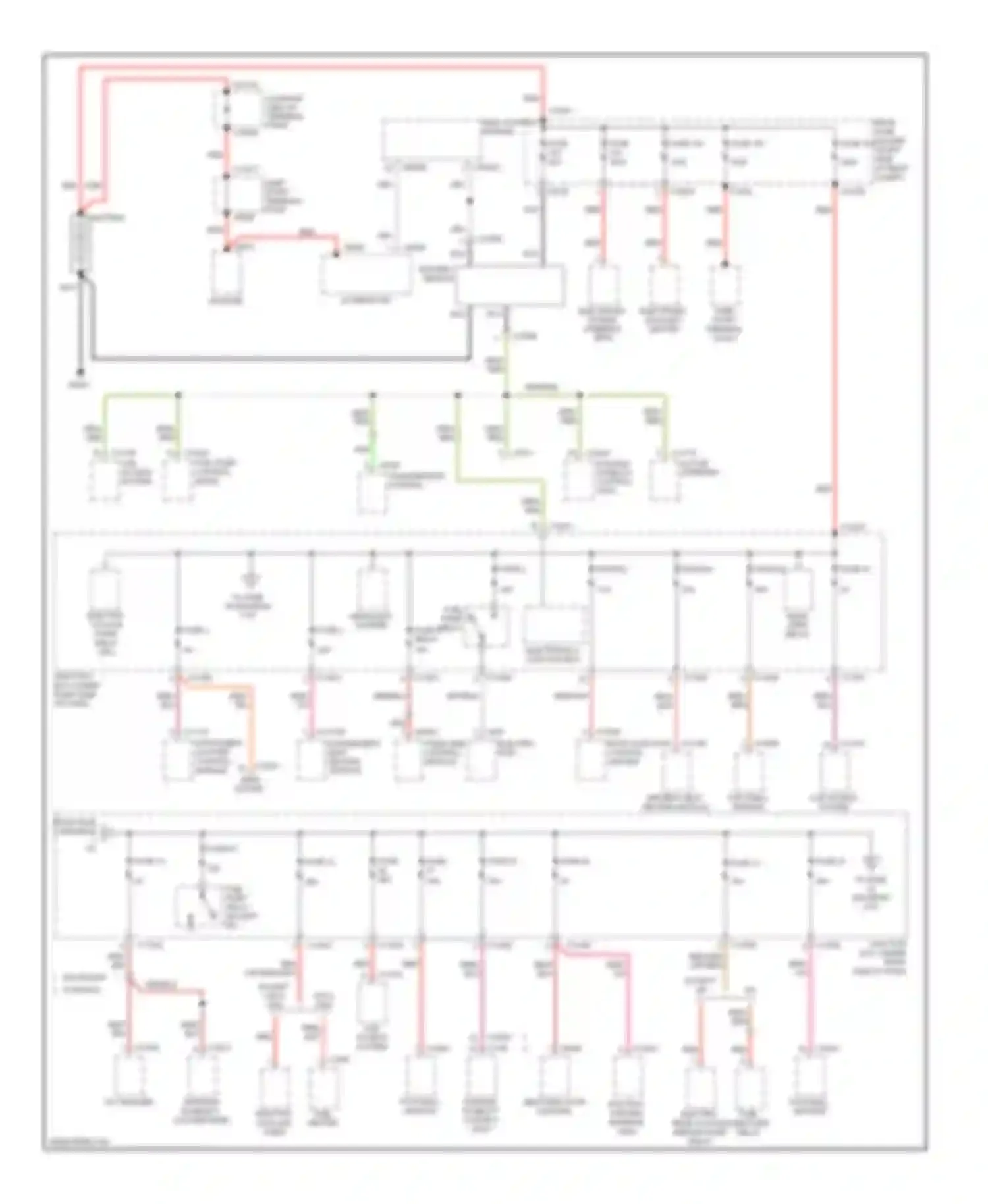 1 series BMW E81/E82/E87/E88 facelift (2007-2011): Power distribution circuit (1 of 5)