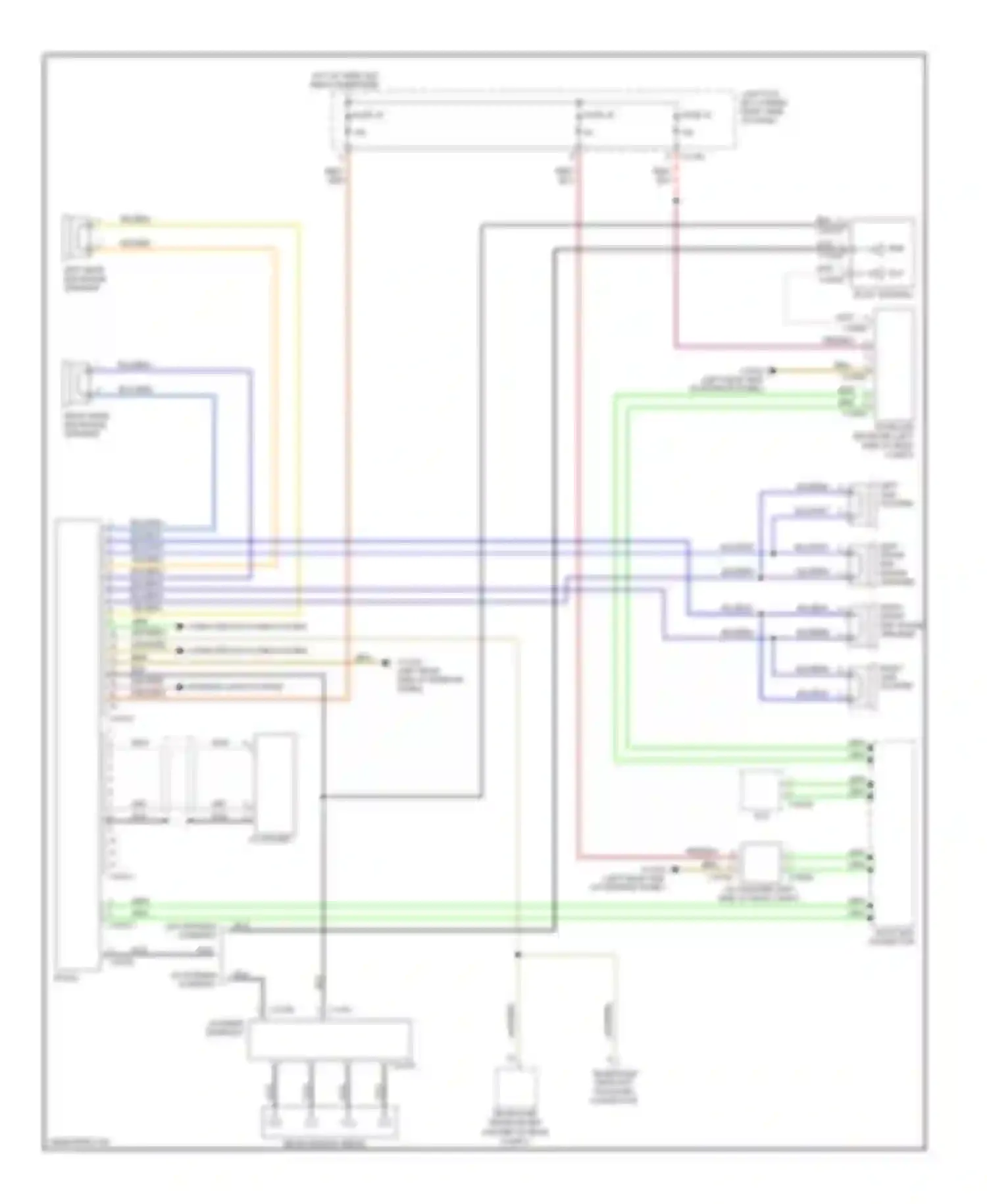 1 series BMW E81/E82/E87/E88 facelift (2007-2011): Radio circuit, except convertible with base radio