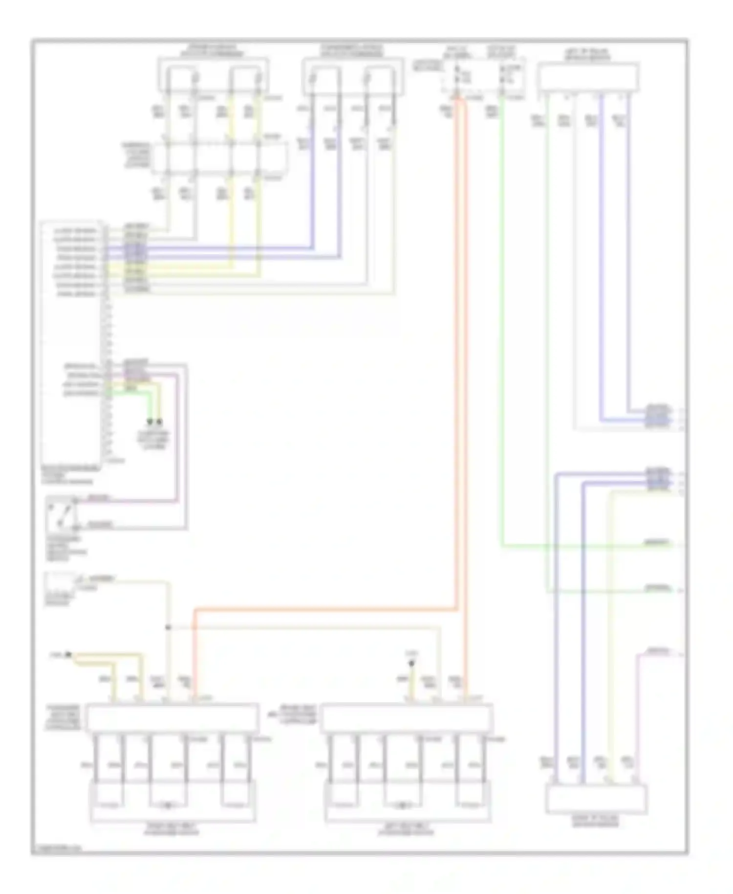 1 series BMW E81/E82/E87/E88 facelift (2007-2011): Supplemental restraints circuit (1 of 2)