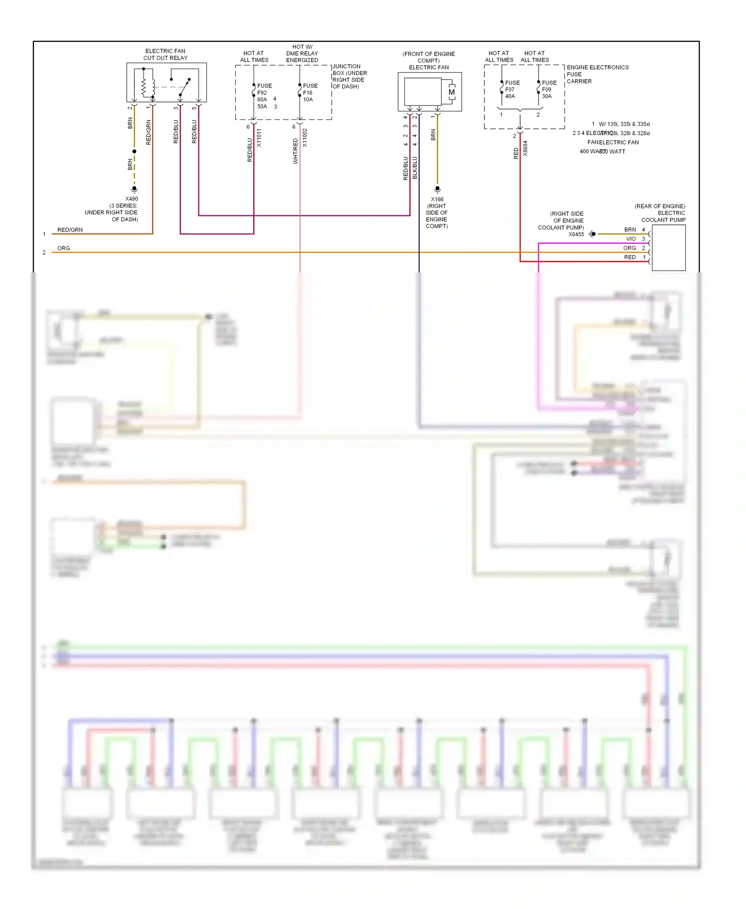 BMW 1 series E81/E82/E87/E88 facelift (2007-2011) blk/gry wiring diagram  (4 of 10)