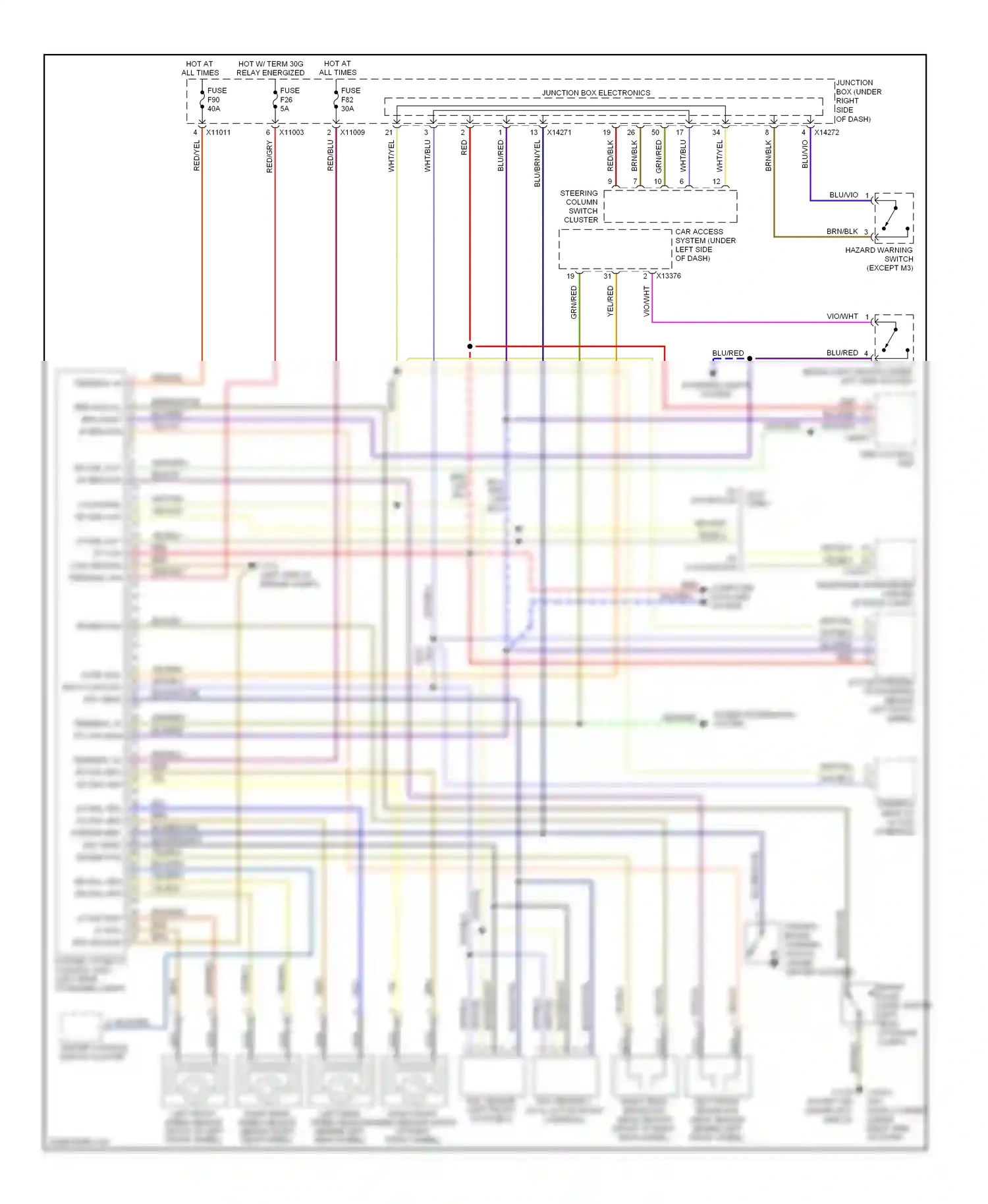 BMW 1 series E81/E82/E87/E88 facelift (2007-2011) blk/yel wiring diagram  (2 of 32)