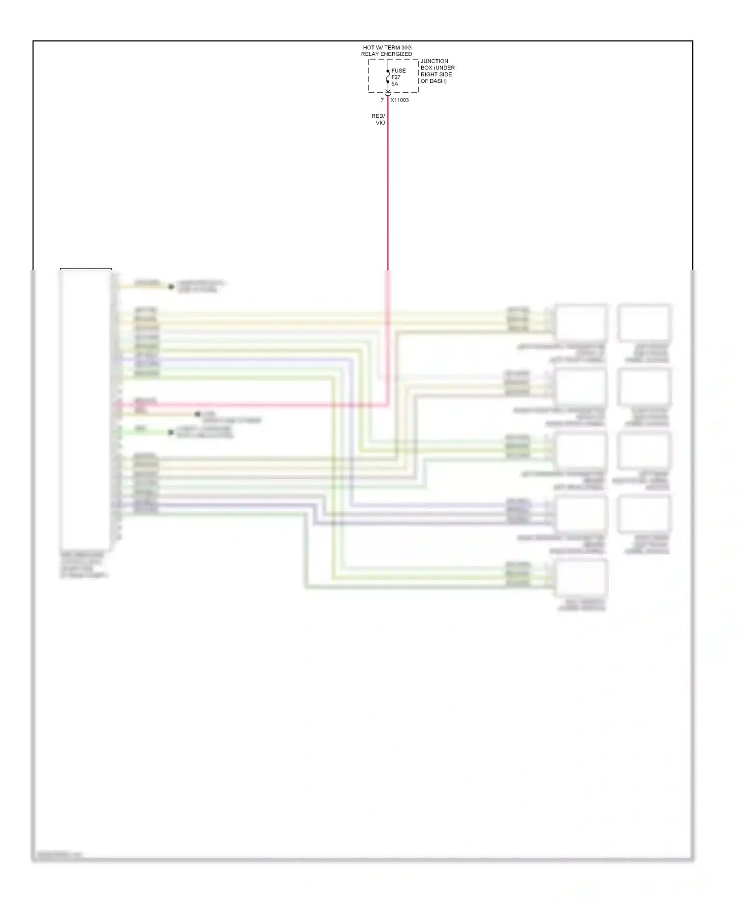 BMW 1 series E81/E82/E87/E88 facelift (2007-2011) blk/yel wiring diagram  (30 of 32)