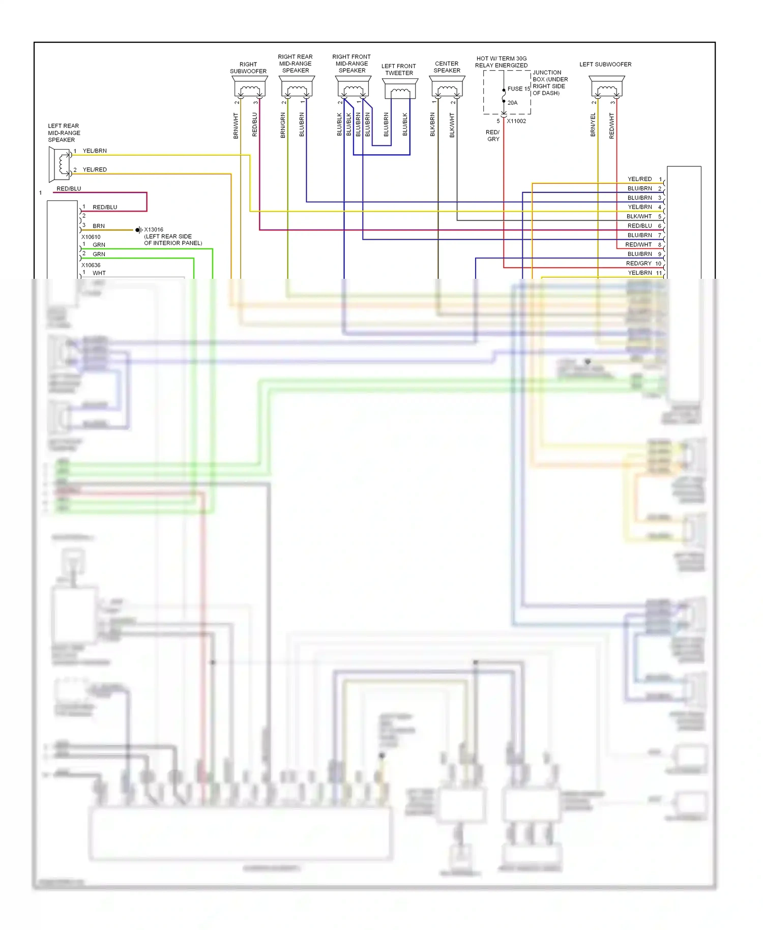 BMW 1 series E81/E82/E87/E88 facelift (2007-2011) blk/yel wiring diagram  (25 of 32)