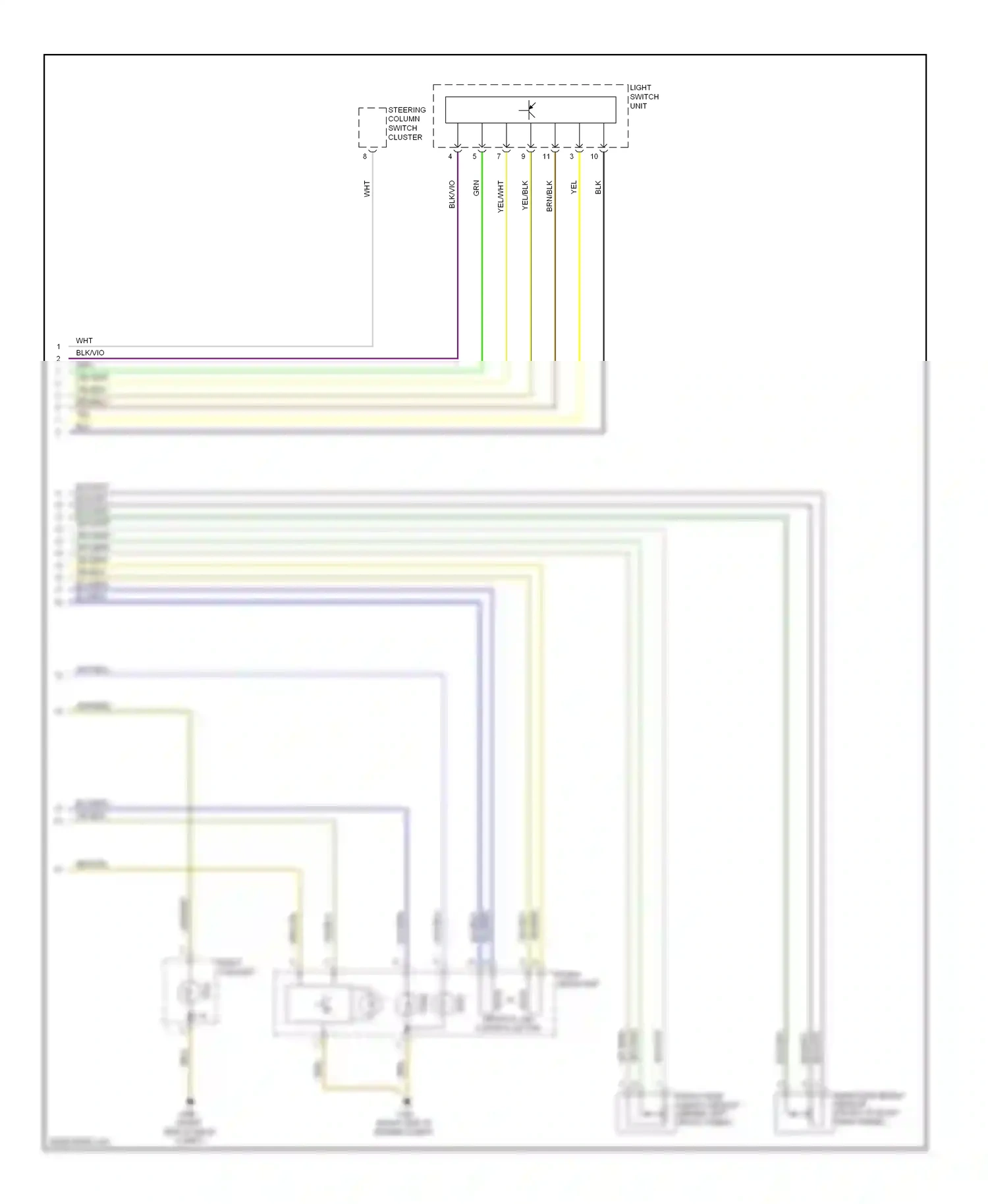 BMW 1 series E81/E82/E87/E88 facelift (2007-2011) blu/blk wiring diagram  (6 of 58)