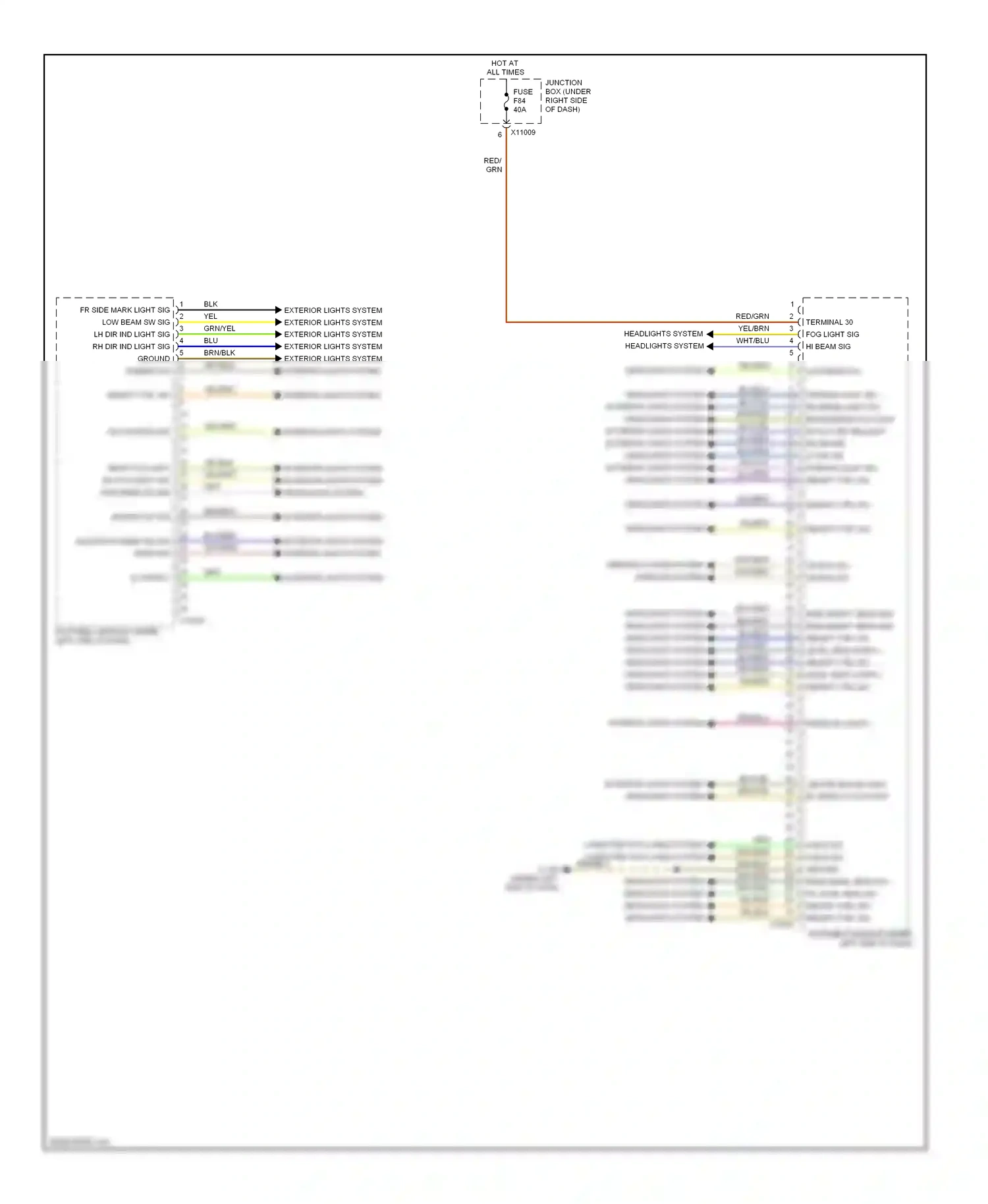 BMW 1 series E81/E82/E87/E88 facelift (2007-2011) blu/blk wiring diagram  (2 of 58)