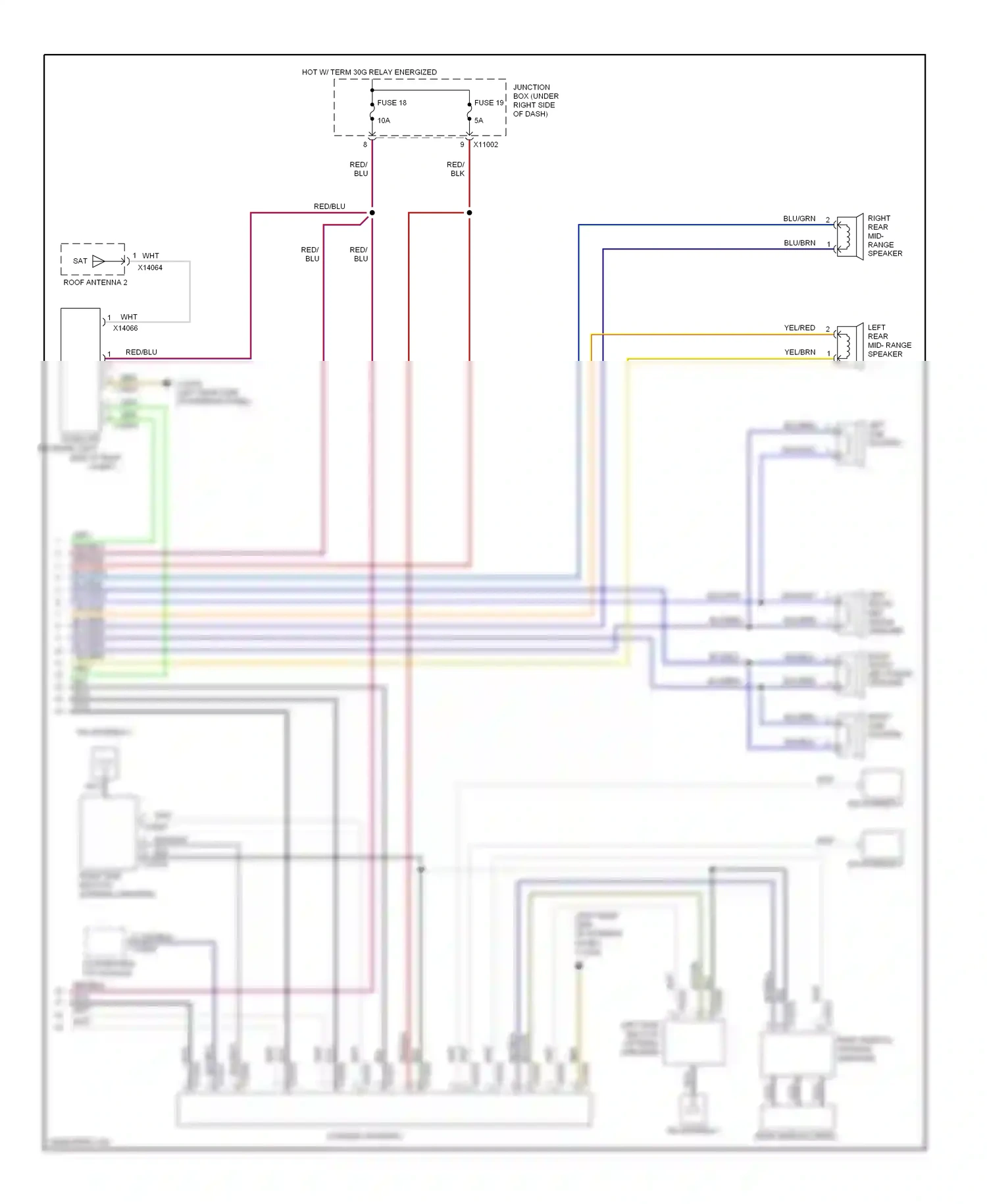 BMW 1 series E81/E82/E87/E88 facelift (2007-2011) blu/brn wiring diagram  (32 of 52)