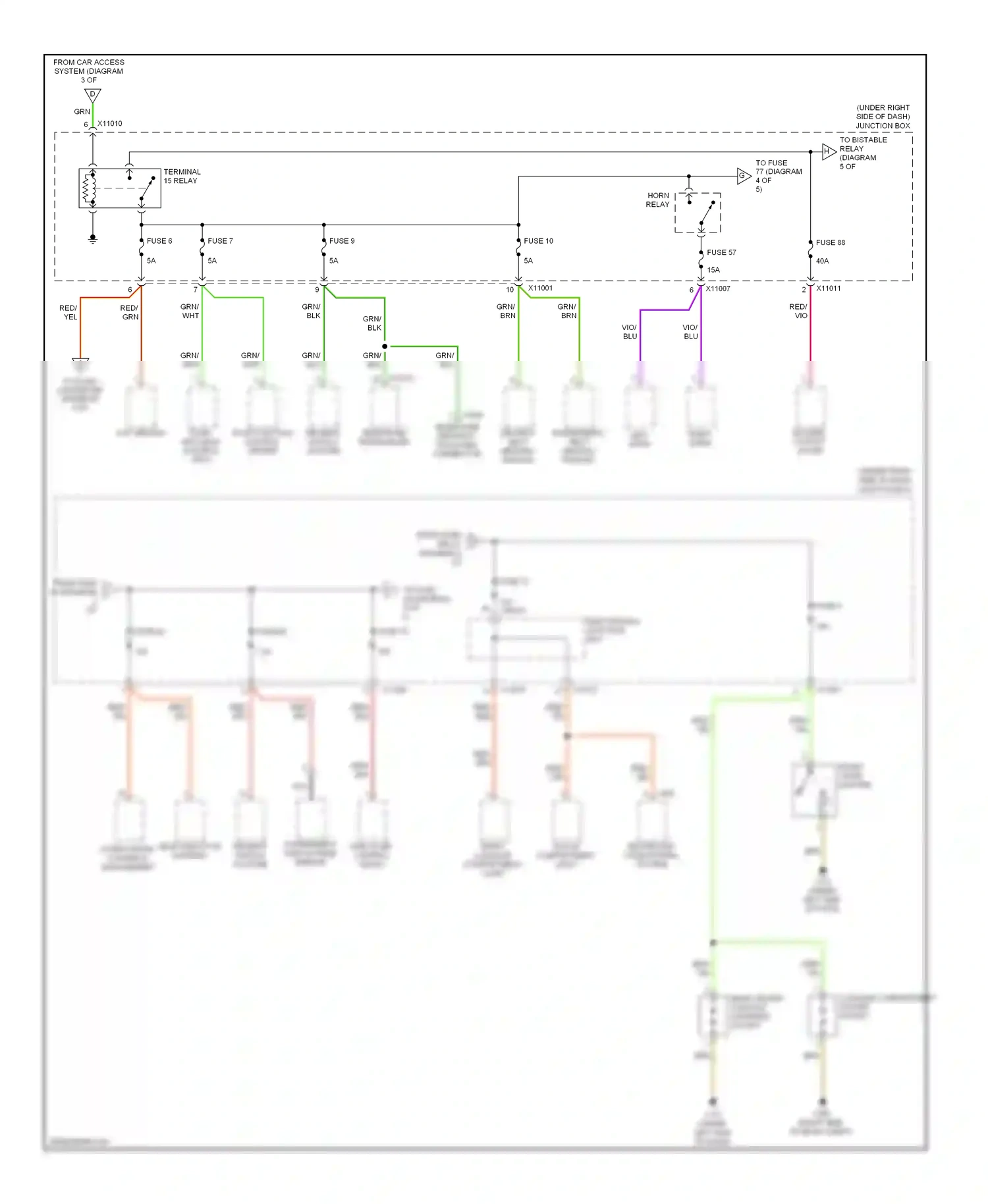 BMW 1 series E81/E82/E87/E88 facelift (2007-2011) brn wiring diagram  (70 of 128)