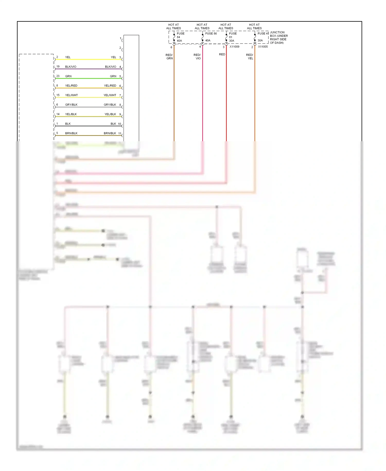 BMW 1 series E81/E82/E87/E88 facelift (2007-2011) brn/blk wiring diagram  (27 of 39)