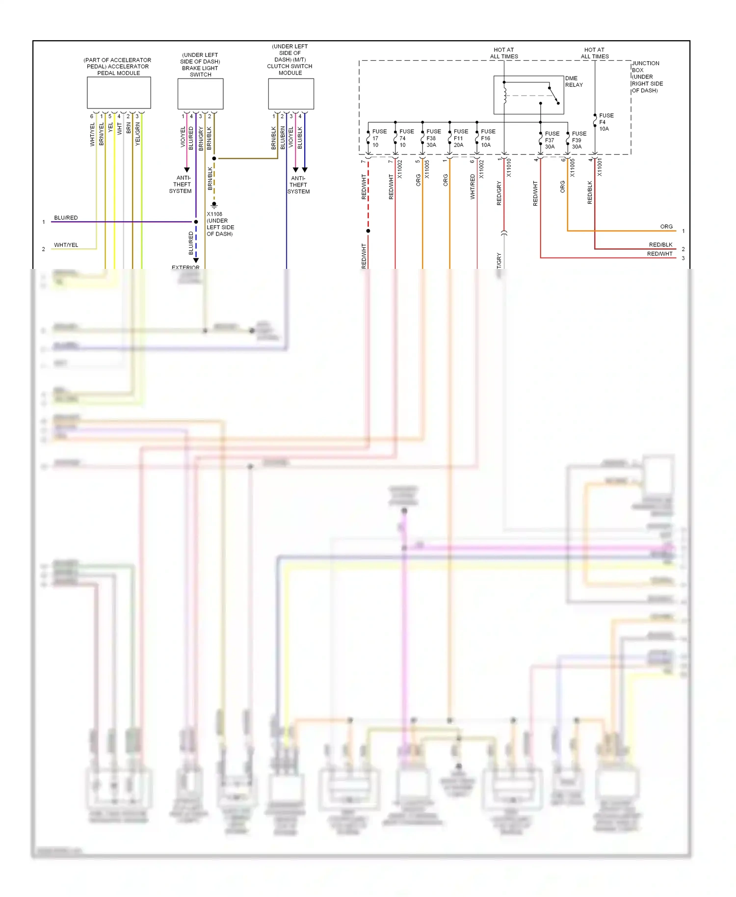 BMW 1 series E81/E82/E87/E88 facelift (2007-2011) brn/blk wiring diagram  (20 of 39)
