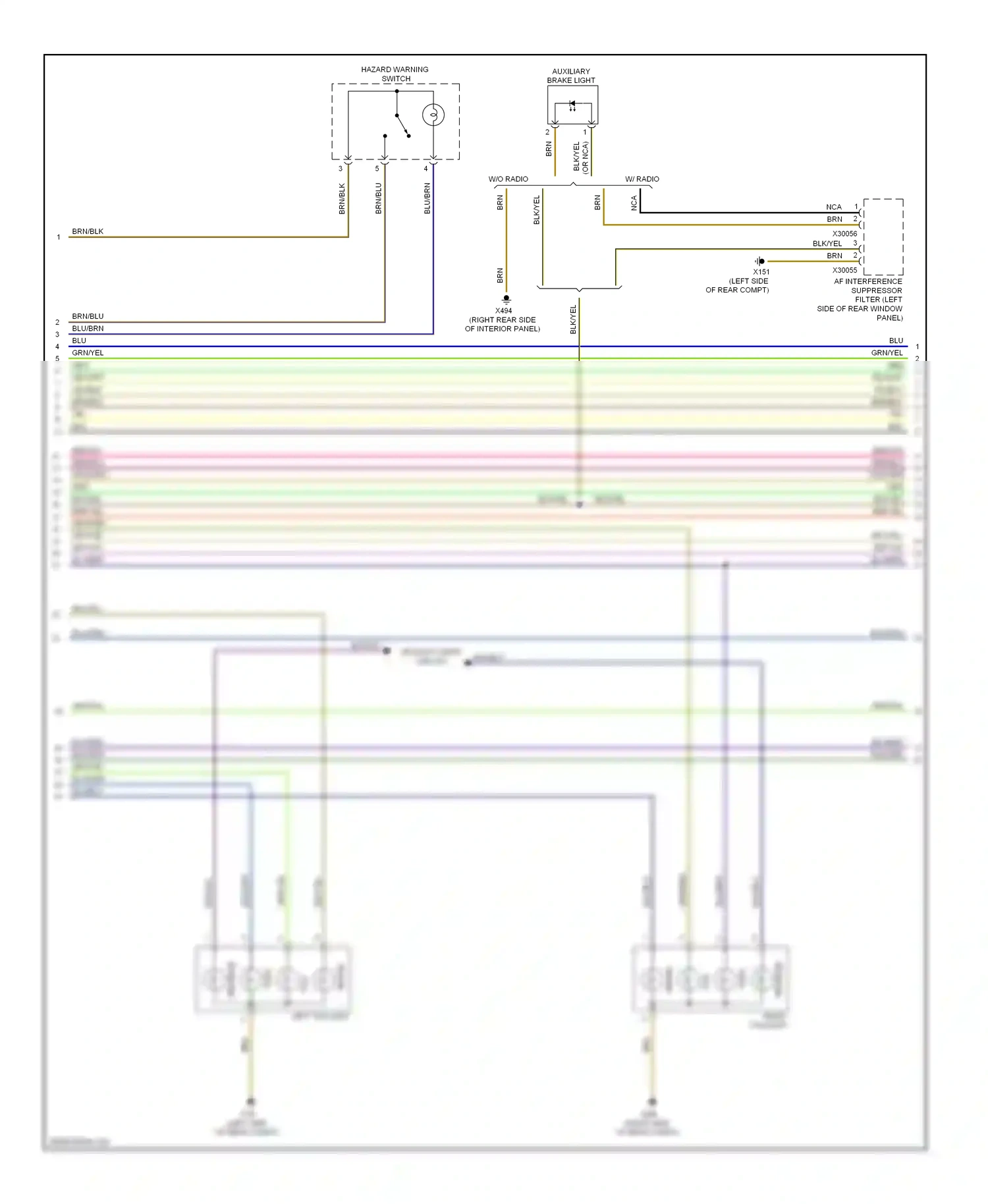 BMW 1 series E81/E82/E87/E88 facelift (2007-2011) brn/blk wiring diagram  (16 of 39)