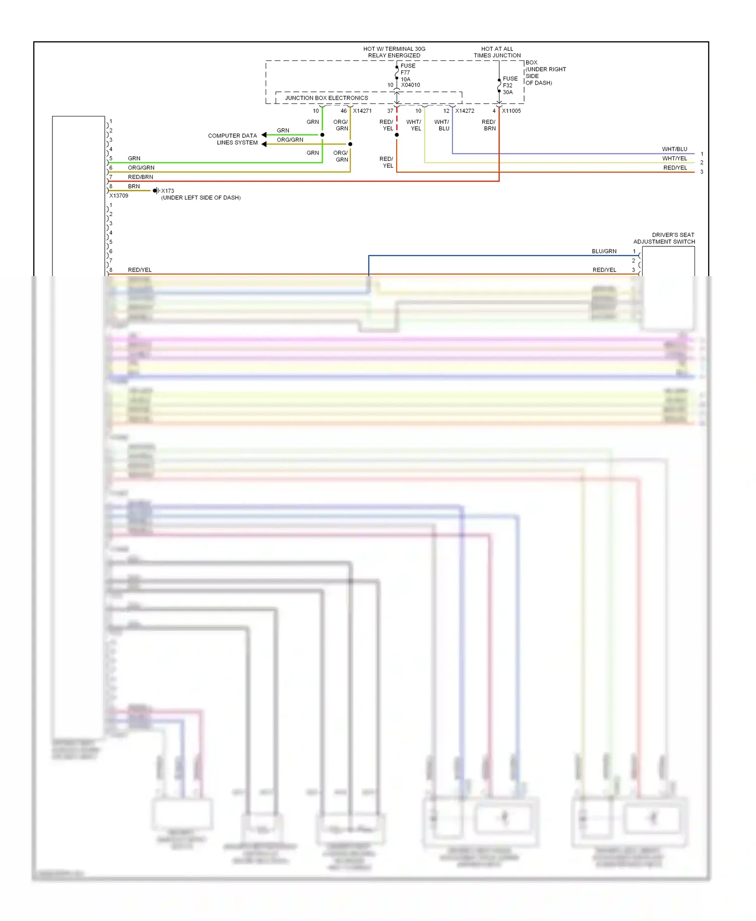 Wiring diagram brn/blu for BMW 1 series E81/E82/E87/E88 facelift (2007-2011) (4 of 16)