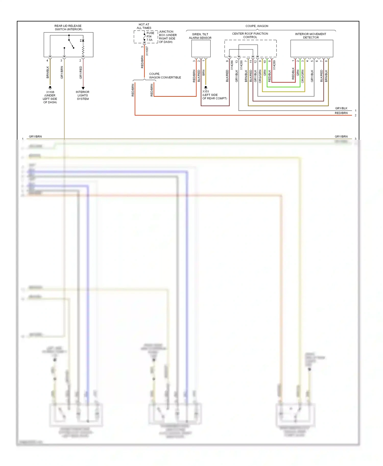 Wiring diagram brn/wht for BMW 1 series E81/E82/E87/E88 facelift (2007-2011) (3 of 36)