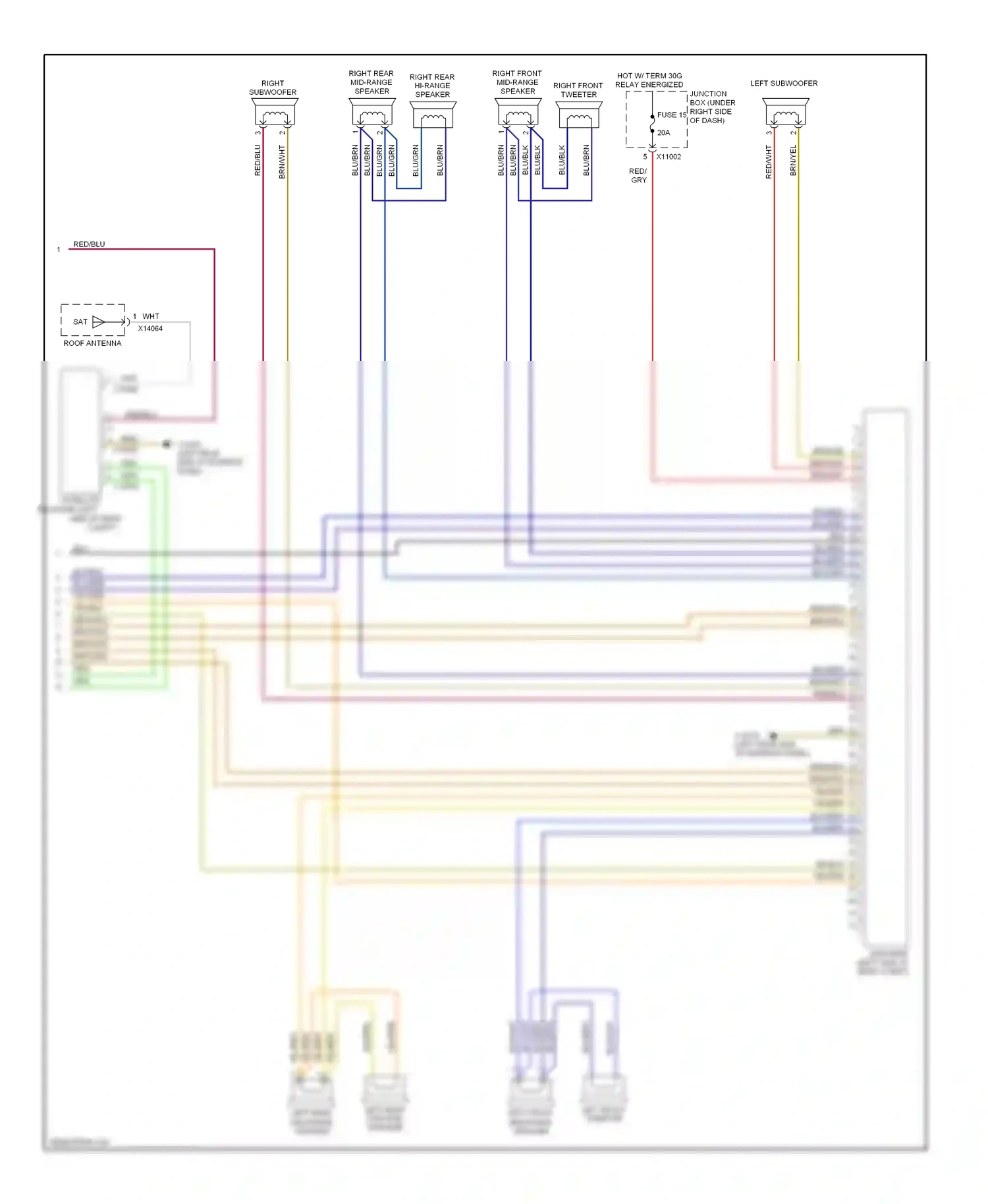 Wiring diagram brn/wht for BMW 1 series E81/E82/E87/E88 facelift (2007-2011) (15 of 36)