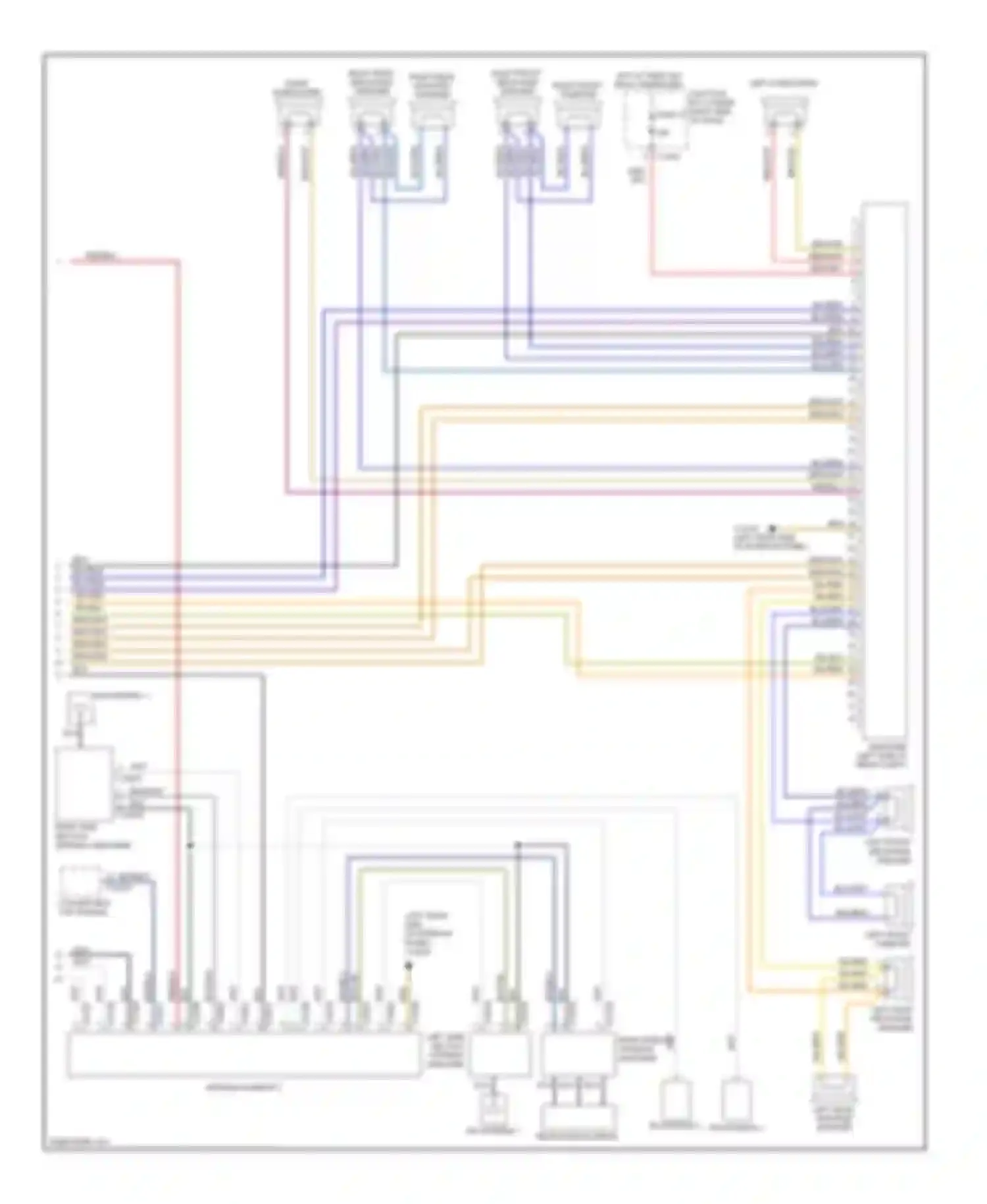 Wiring diagram convertible top module for BMW 1 series E81/E82/E87/E88 facelift (2007-2011) (6 of 15)