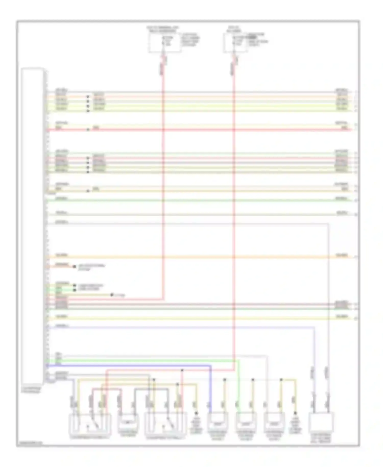 Wiring diagram convertible top module for BMW 1 series E81/E82/E87/E88 facelift (2007-2011) (1 of 15)