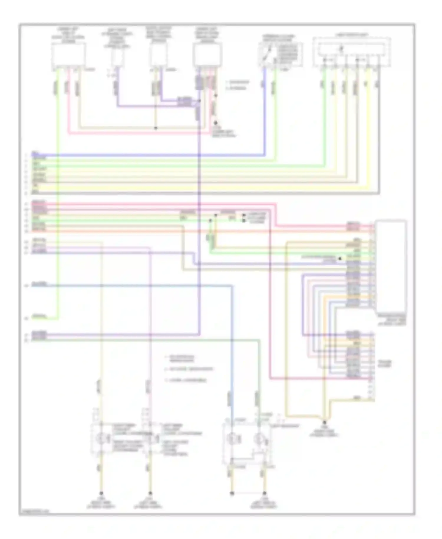 Wiring diagram steering column switch cluster for BMW 1 series E81/E82/E87/E88 facelift (2007-2011)