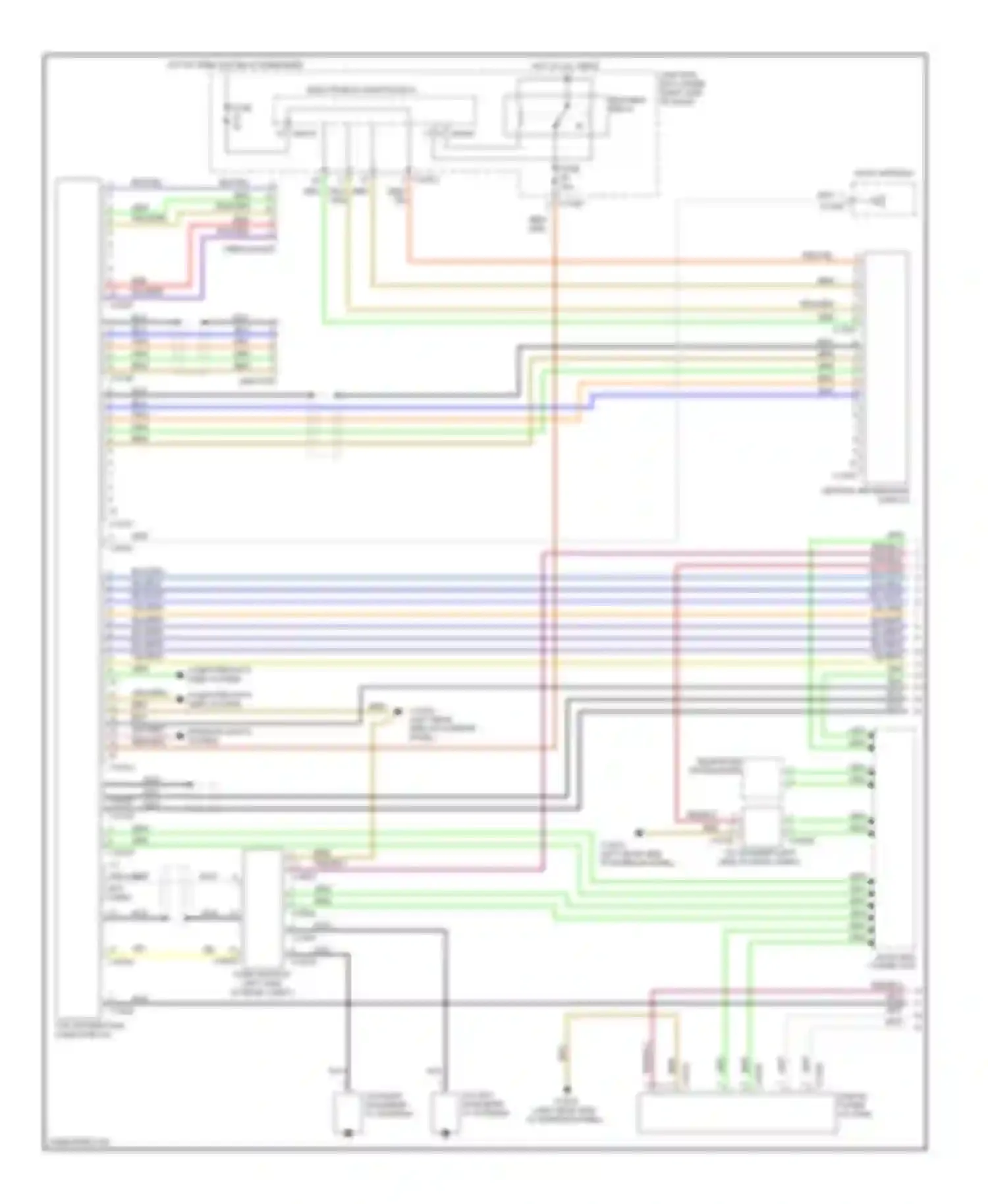 Wiring diagram electronics jucntion box for BMW 1 series E81/E82/E87/E88 facelift (2007-2011)