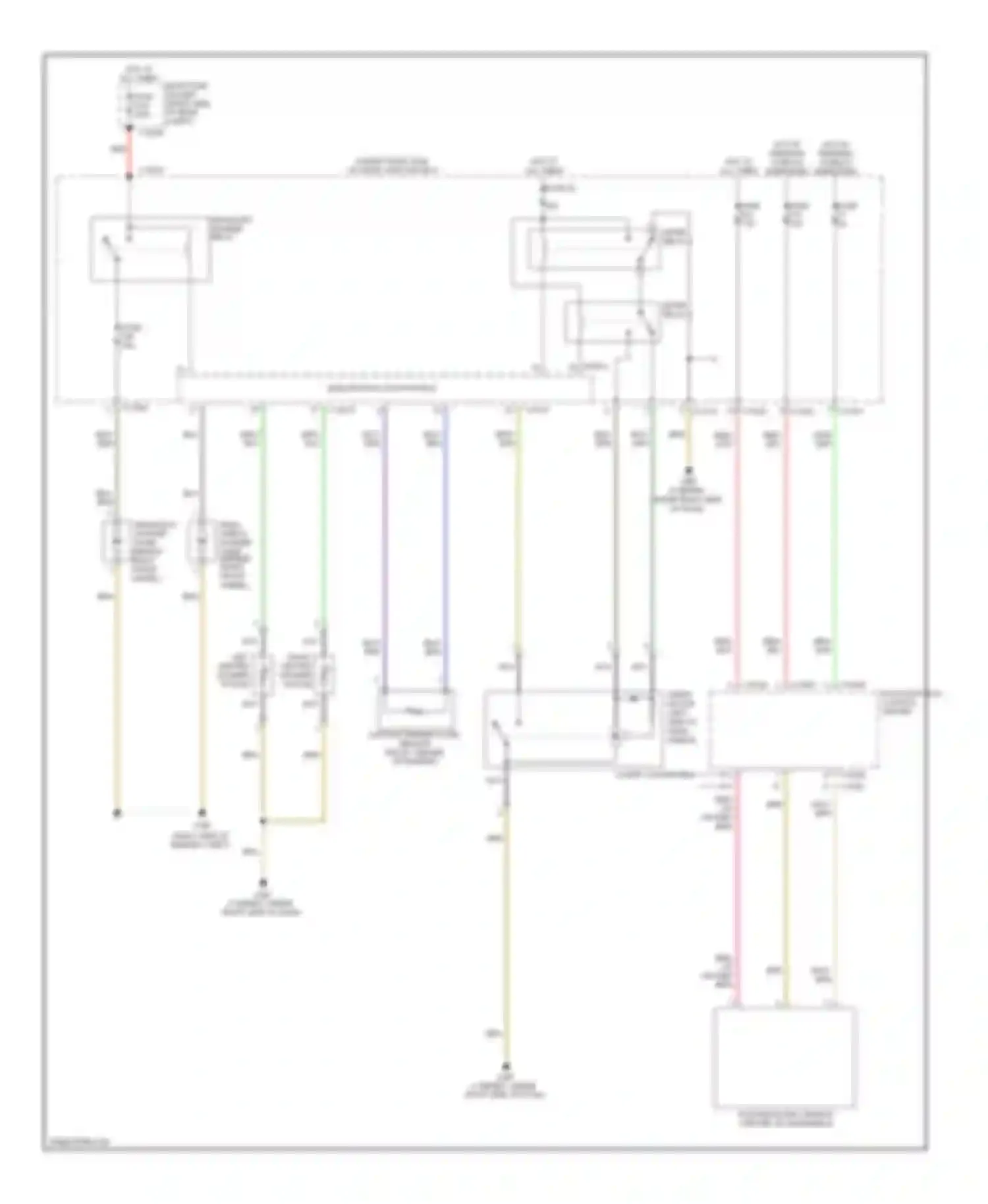 Wiring diagram electronics junction box for BMW 1 series E81/E82/E87/E88 facelift (2007-2011)