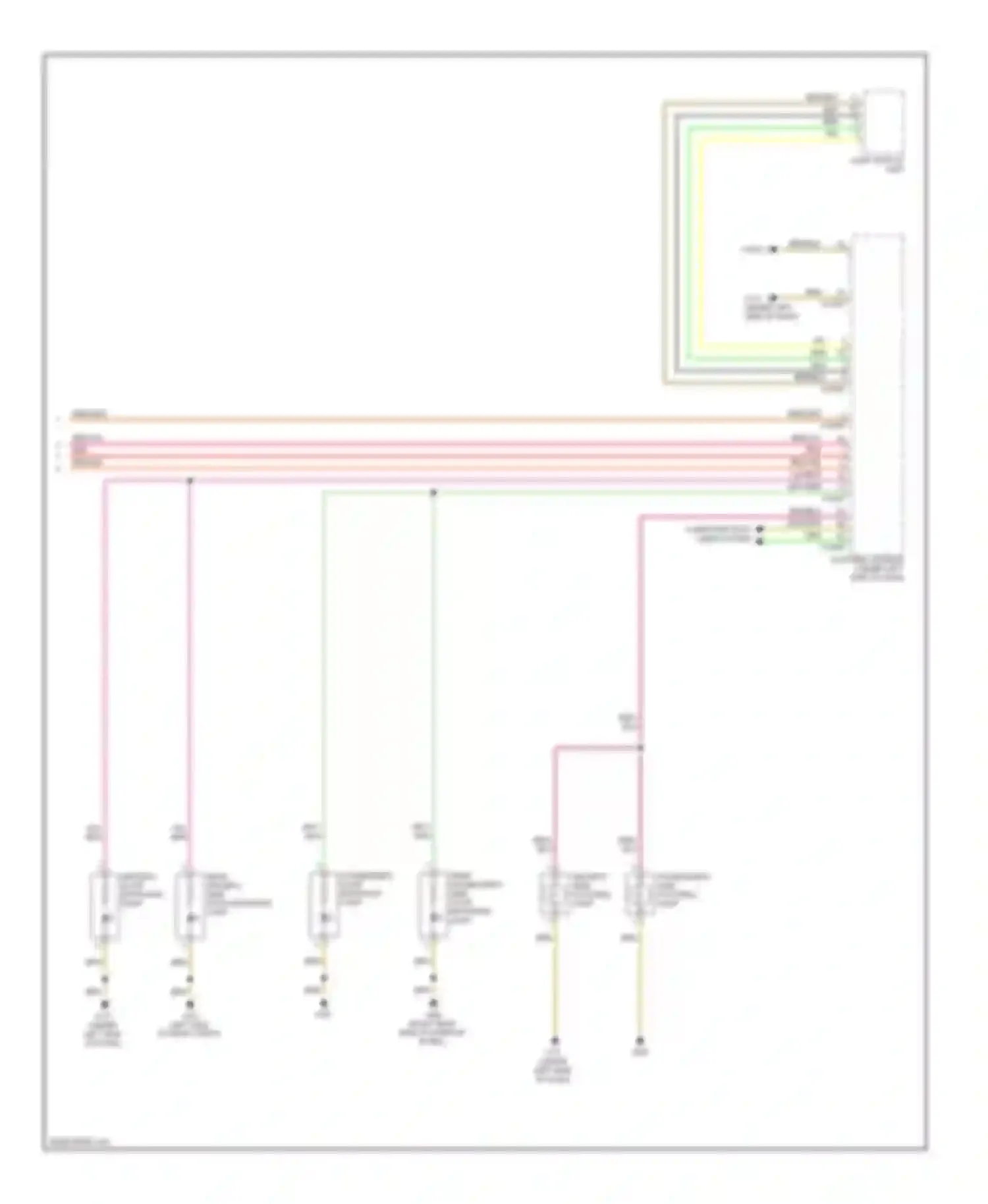 Wiring diagram light switch unit for BMW 1 series E81/E82/E87/E88 facelift (2007-2011)
