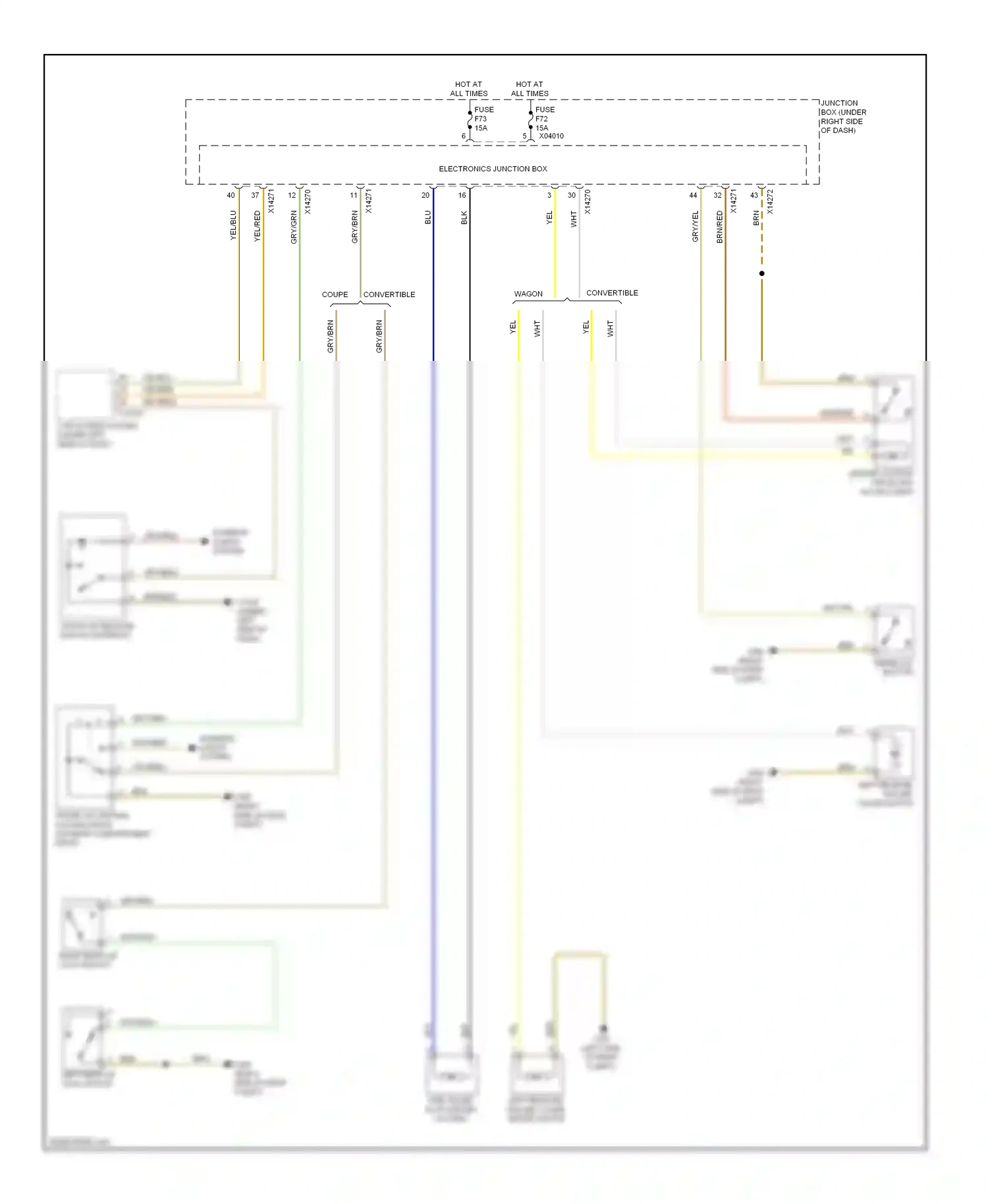 BMW 1 series E81/E82/E87/E88 facelift (2007-2011) gry/grn wiring diagram  (21 of 22)