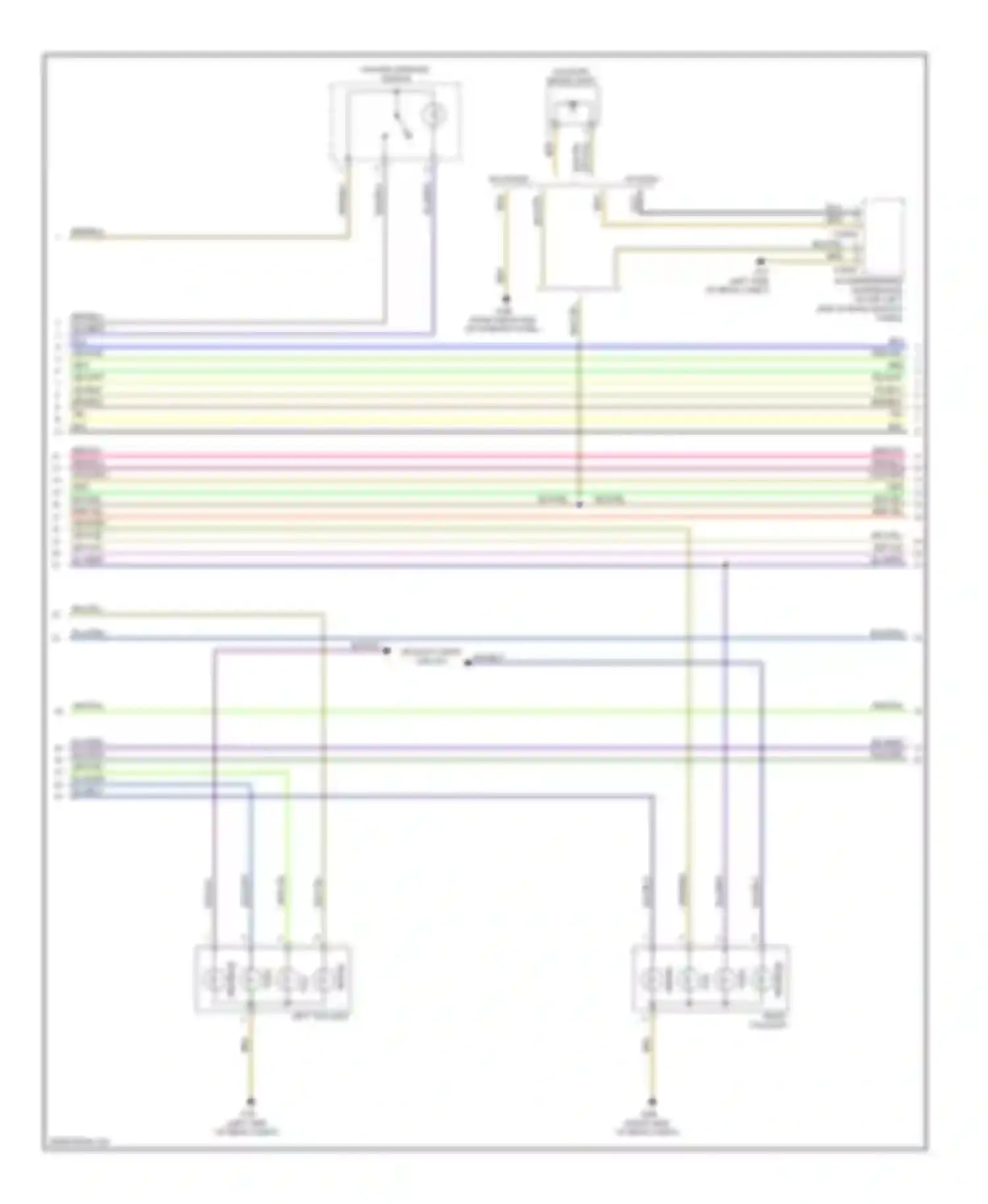 Wiring diagram backup lamps circuit for BMW 1 series E81/E82/E87/E88 facelift (2007-2011)
