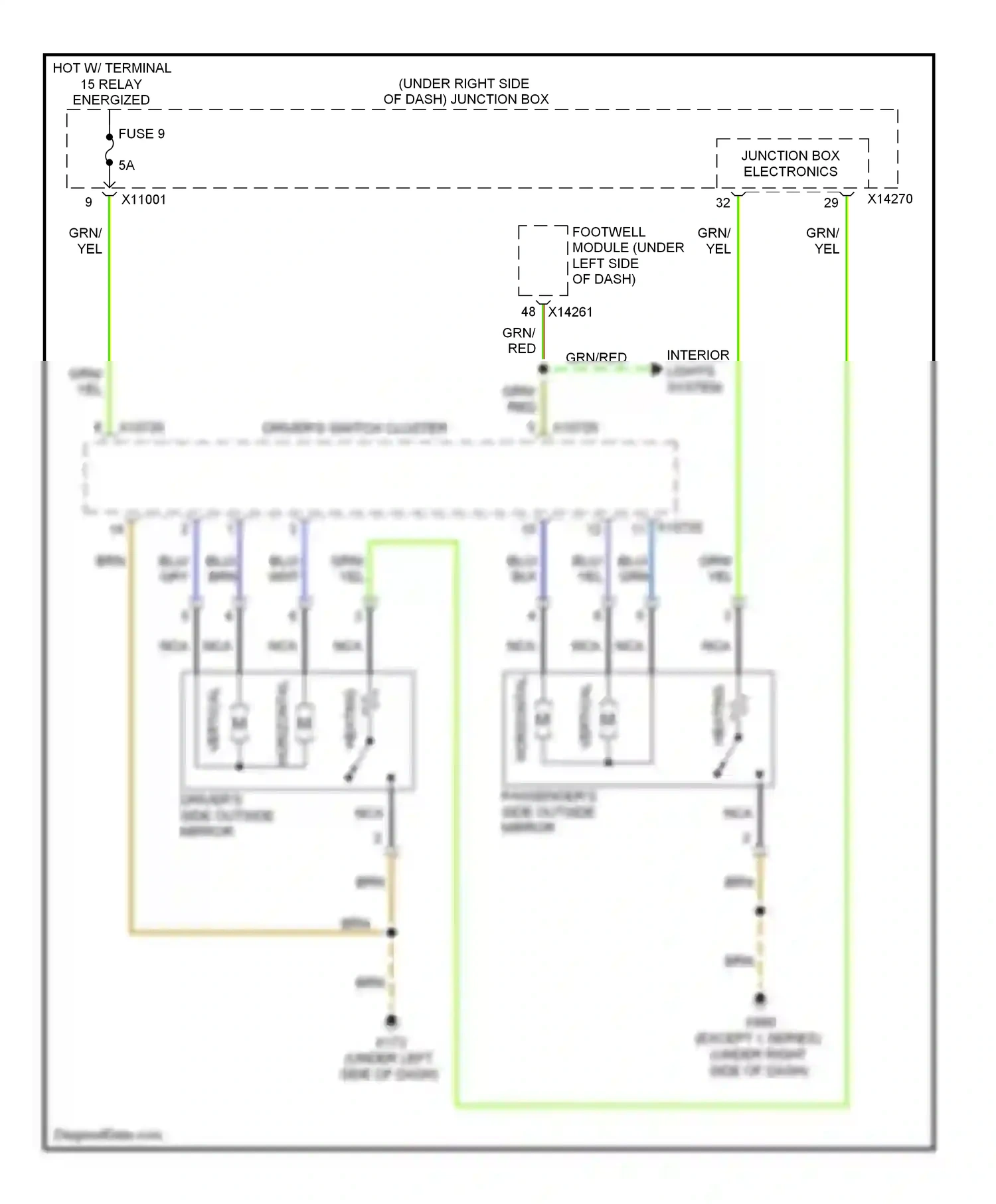 BMW 1 series E81/E82/E87/E88 facelift (2007-2011) heating wiring diagram  (1 of 1)
