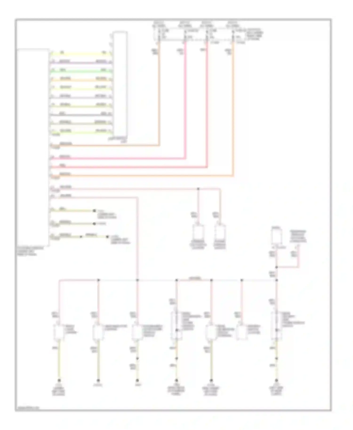 Wiring diagram light switch unit for BMW 1 series E81/E82/E87/E88 facelift (2007-2011)