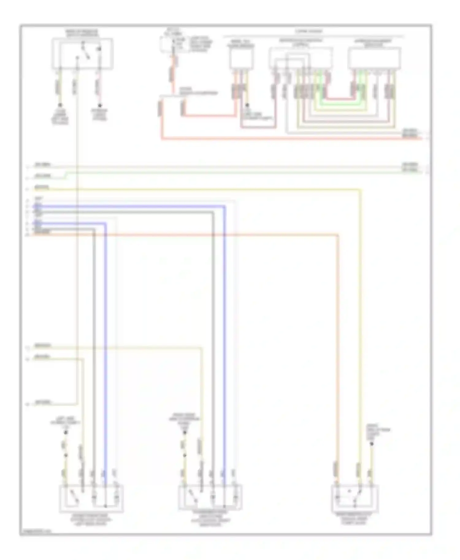 Wiring diagram siren, tilt alarm sensor for BMW 1 series E81/E82/E87/E88 facelift (2007-2011)
