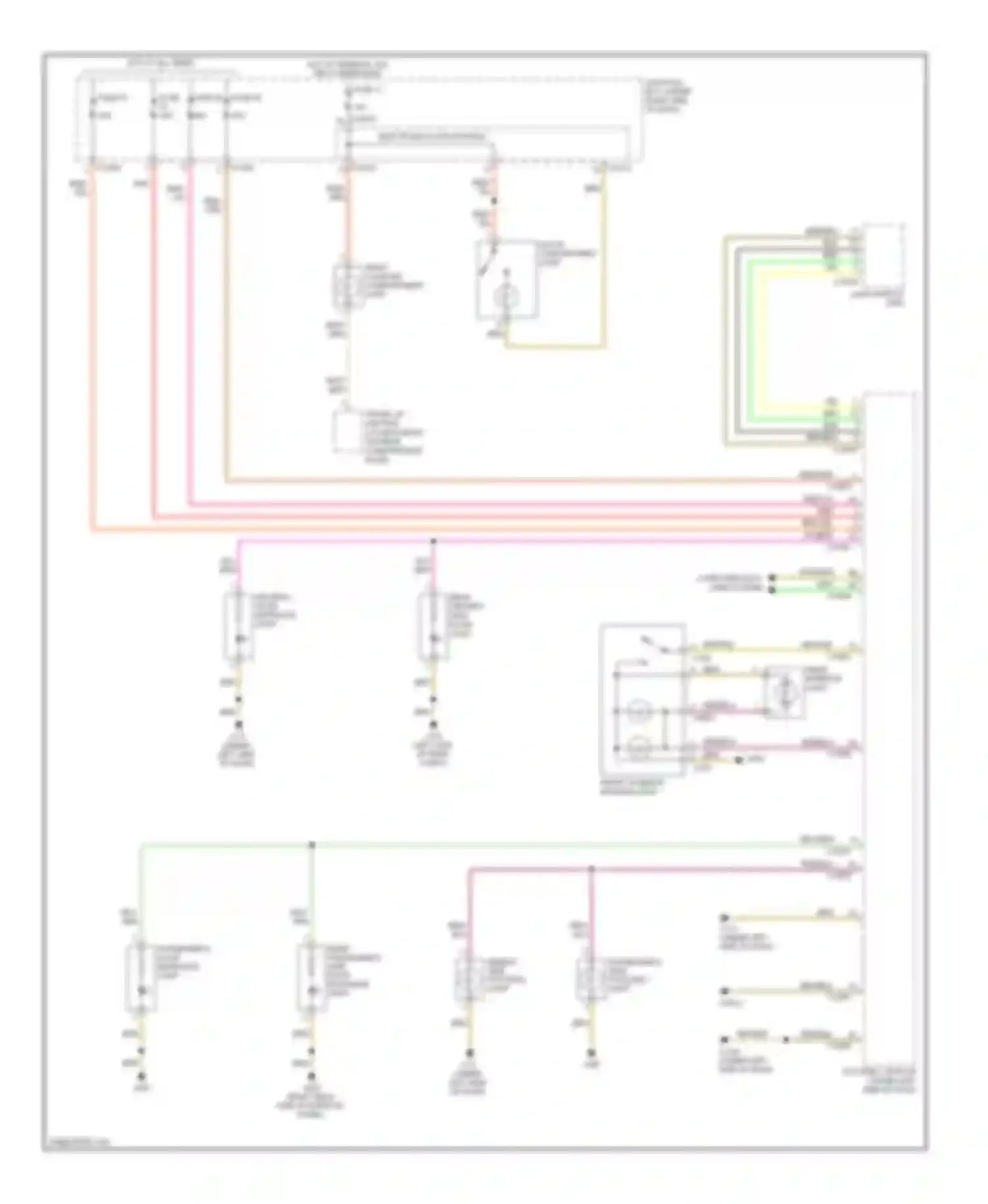 Wiring diagram light switch unit for BMW 1 series E81/E82/E87/E88 facelift (2007-2011)