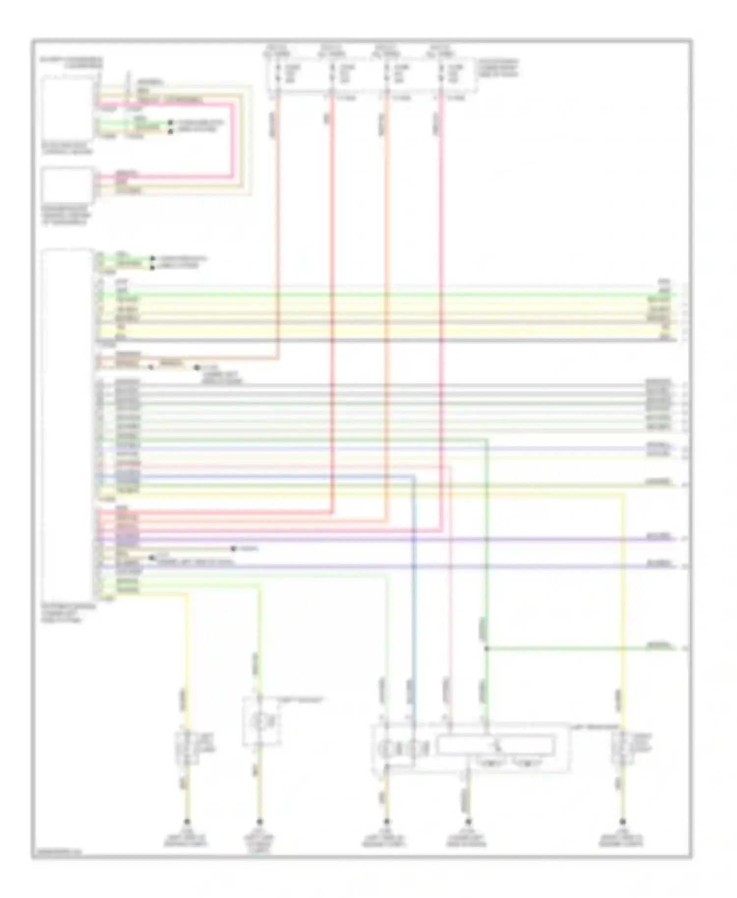 Wiring diagram left fog light for BMW 1 series E81/E82/E87/E88 facelift (2007-2011)