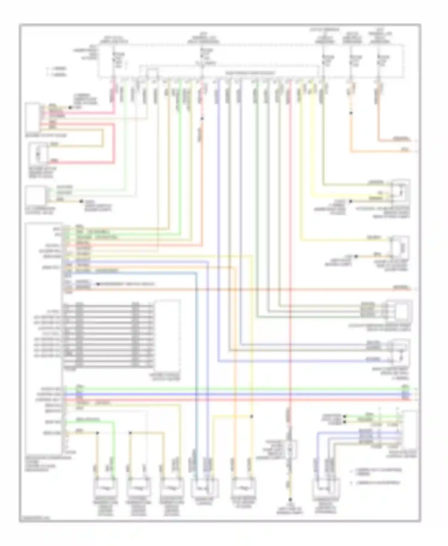 Wiring diagram computer data lines system for BMW 1 series E81/E82/E87/E88 facelift (2007-2011)