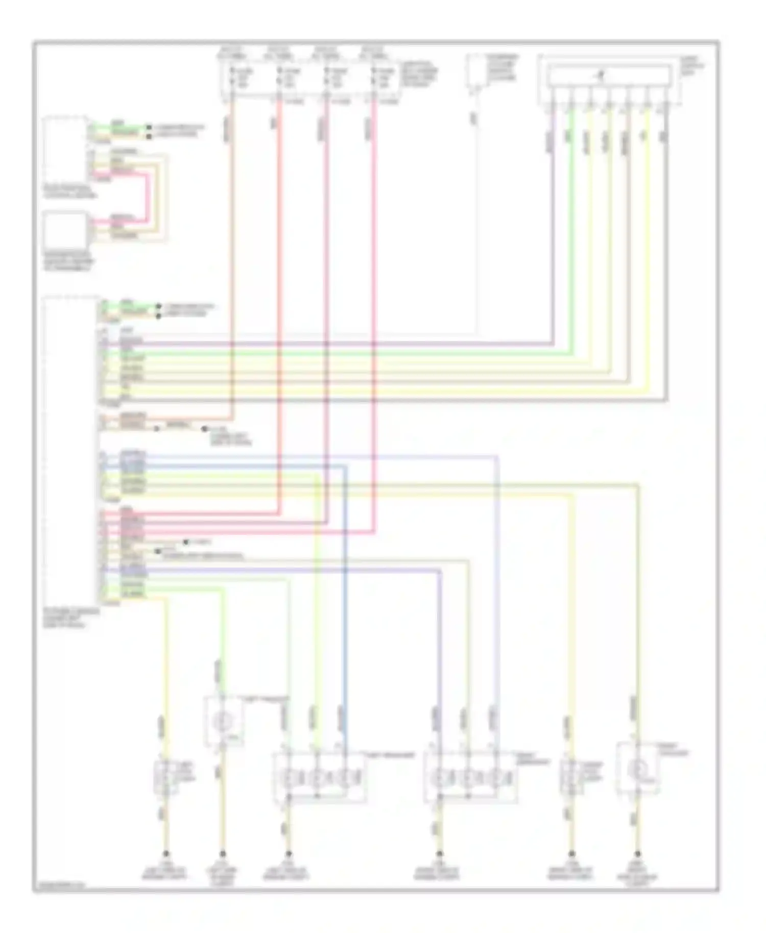 Wiring diagram right front mid-range speaker for BMW 1 series E81/E82/E87/E88 facelift (2007-2011)