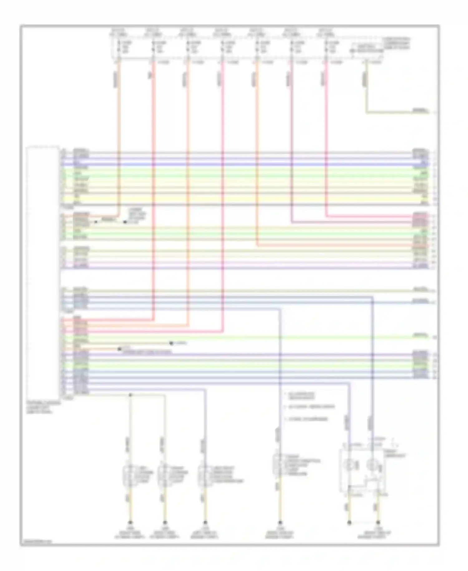 Wiring diagram left front direction indicator light repeater for BMW 1 series E81/E82/E87/E88 facelift (2007-2011) (1 of 1)