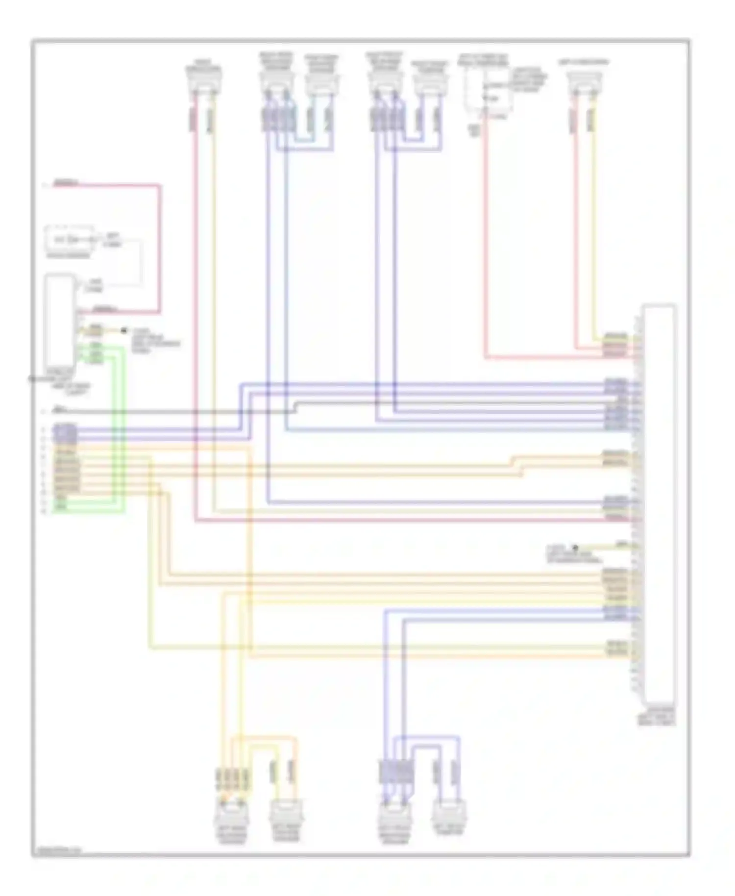 Wiring diagram left front mid-range speaker for BMW 1 series E81/E82/E87/E88 facelift (2007-2011) (8 of 28)