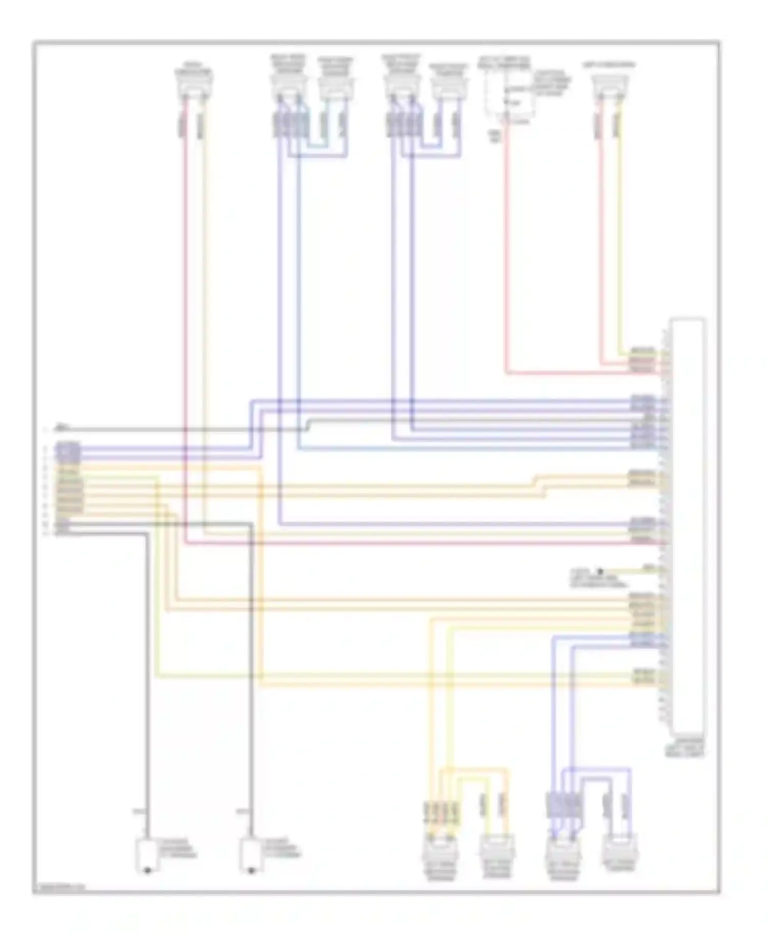 Wiring diagram left rear hi-range speaker for BMW 1 series E81/E82/E87/E88 facelift (2007-2011) (6 of 14)