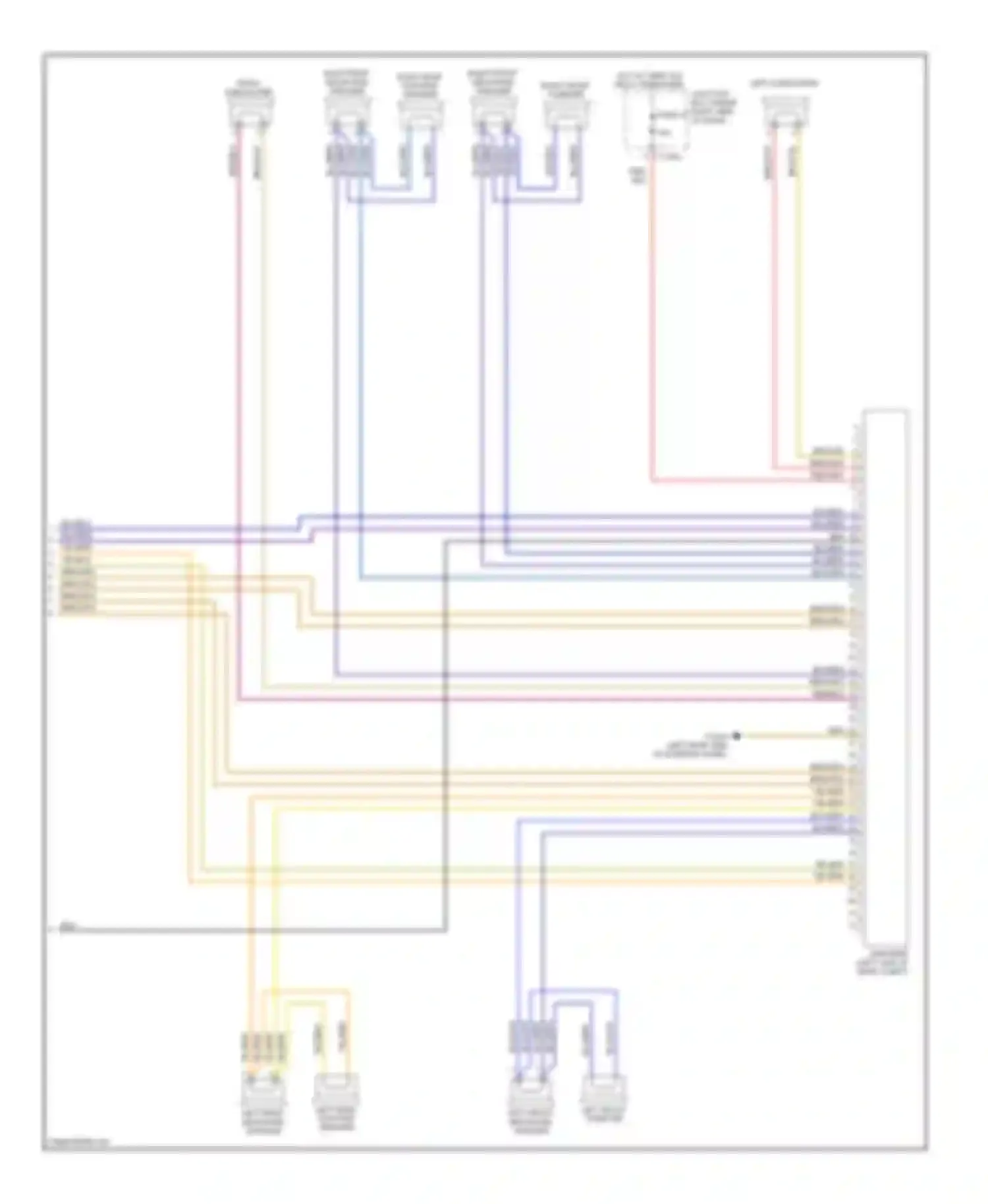 Wiring diagram left rear mid-range speaker for BMW 1 series E81/E82/E87/E88 facelift (2007-2011) (20 of 22)