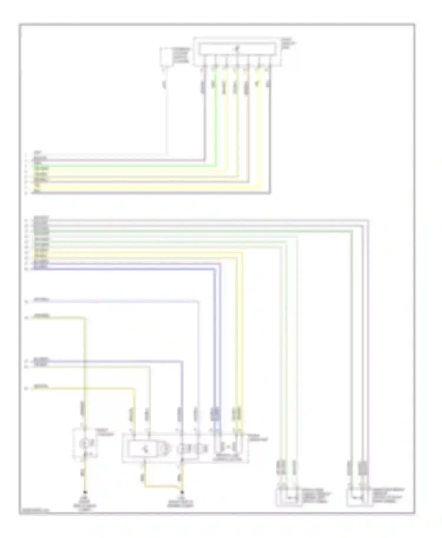Wiring diagram steering column switch cluster for BMW 1 series E81/E82/E87/E88 facelift (2007-2011)