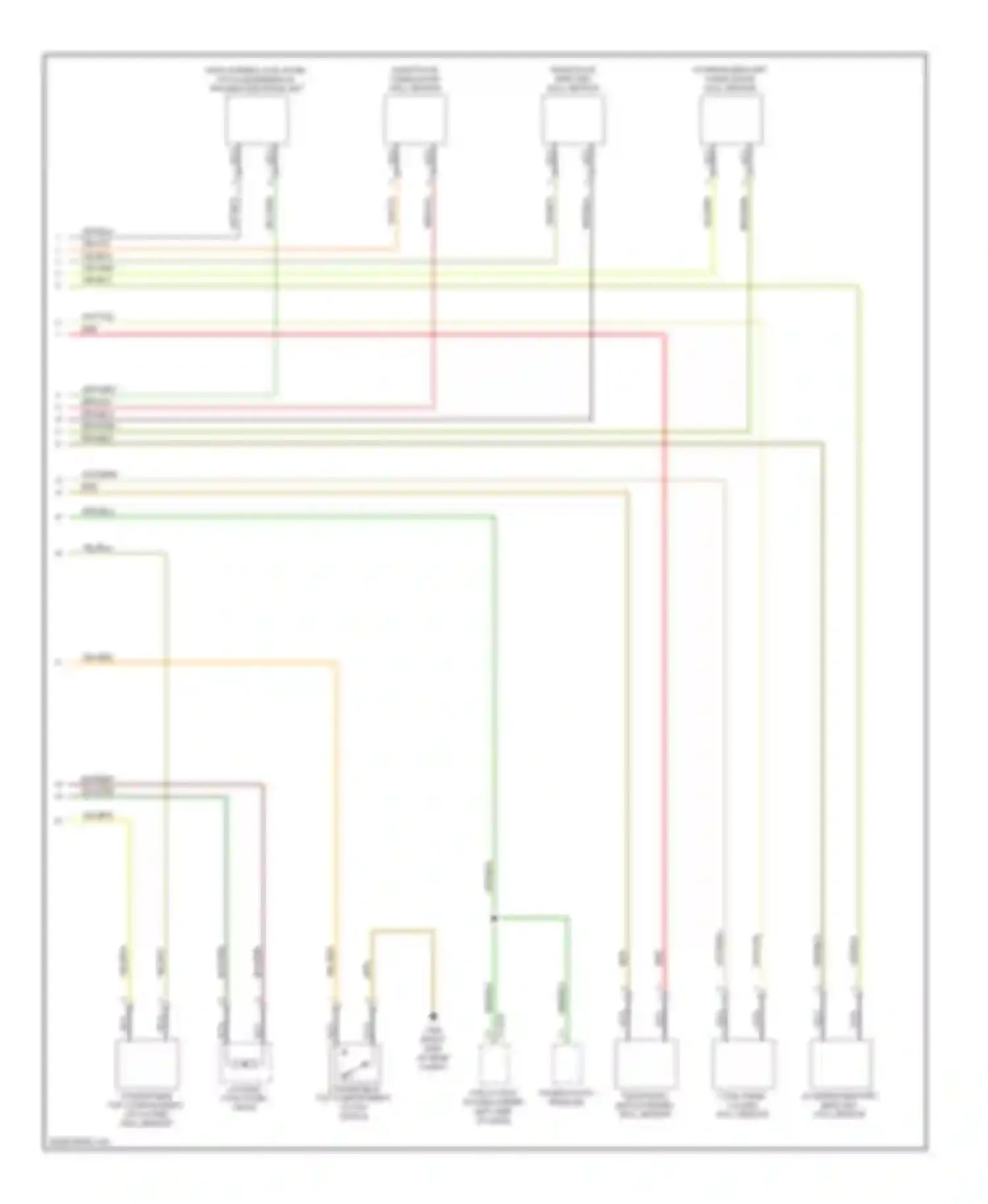 Wiring diagram main pillar taken down hall sensor for BMW 1 series E81/E82/E87/E88 facelift (2007-2011) (1 of 1)